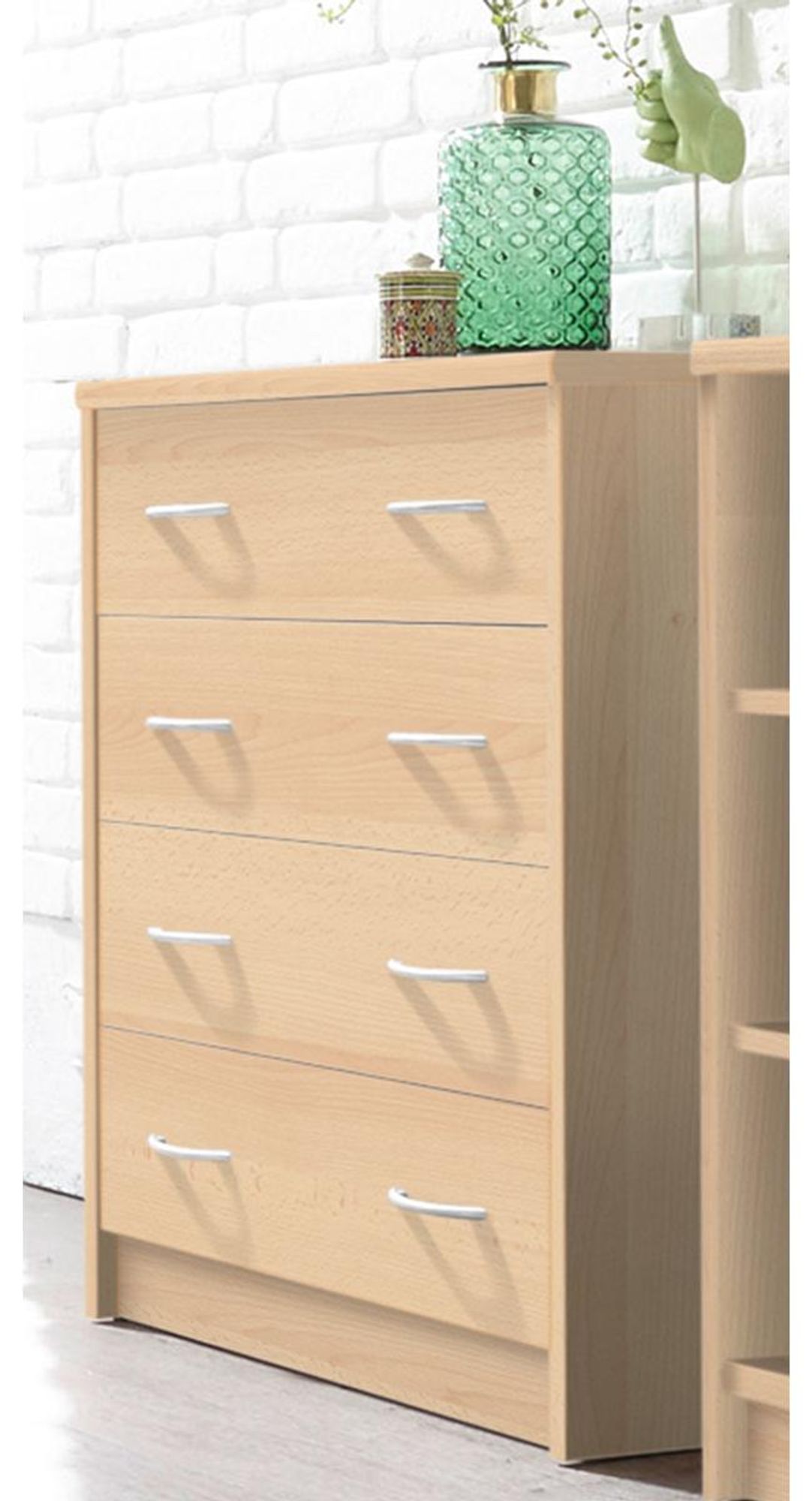 Kommode "Olli VIII" – moderne Stauraum-Kommode mit 4 Schubkästen