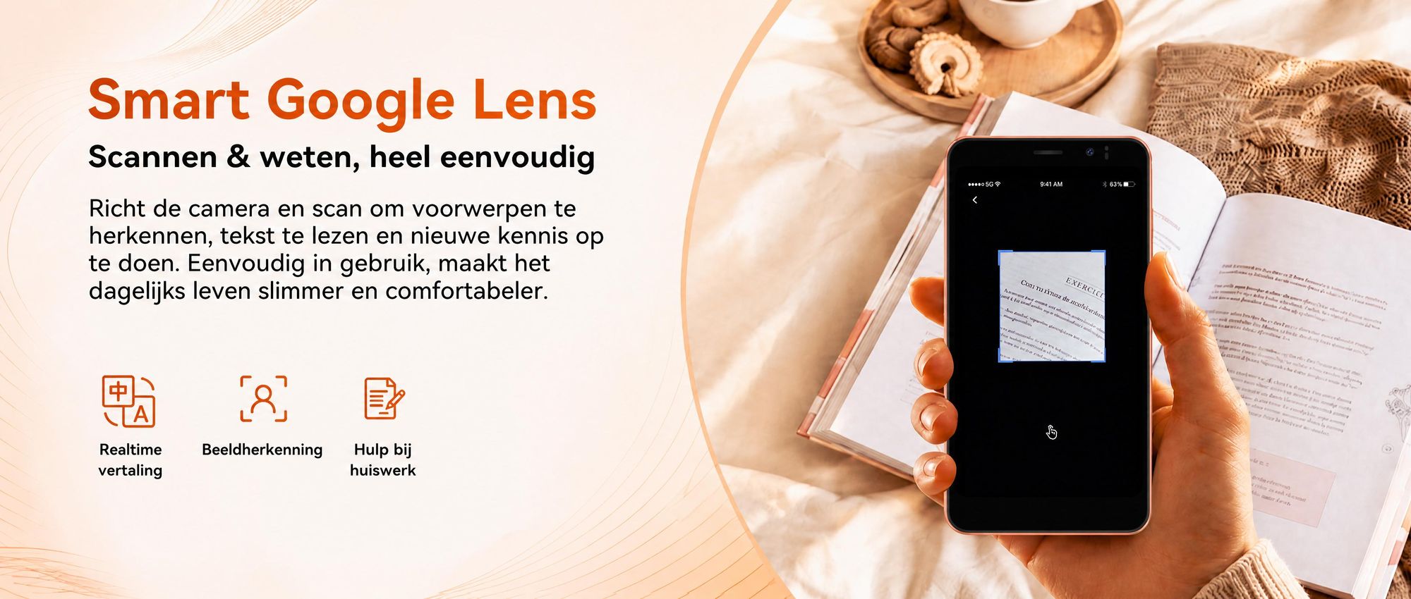 Blackview-Oscal Wave 2C, 5-inch, ultralicht smartphone, zonder abonnement, Android 16, 12+32GB, Face ID, dual SIM, 1080P, inclusief gratis TPU beschermhoes
