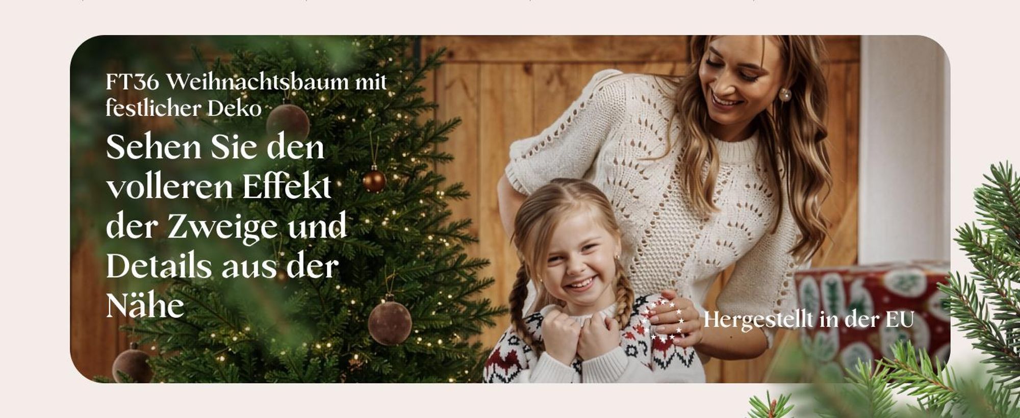 FairyTrees Künstlicher Weihnachtsbaum 180cm Bayerische Tanne Slim 100% PE Premium 100% Spritzguss Christbaum, Künstlich, Slim Form, sehr dichte Zweige, Naturgetreu, Grün, in EU hergestellt, FT36