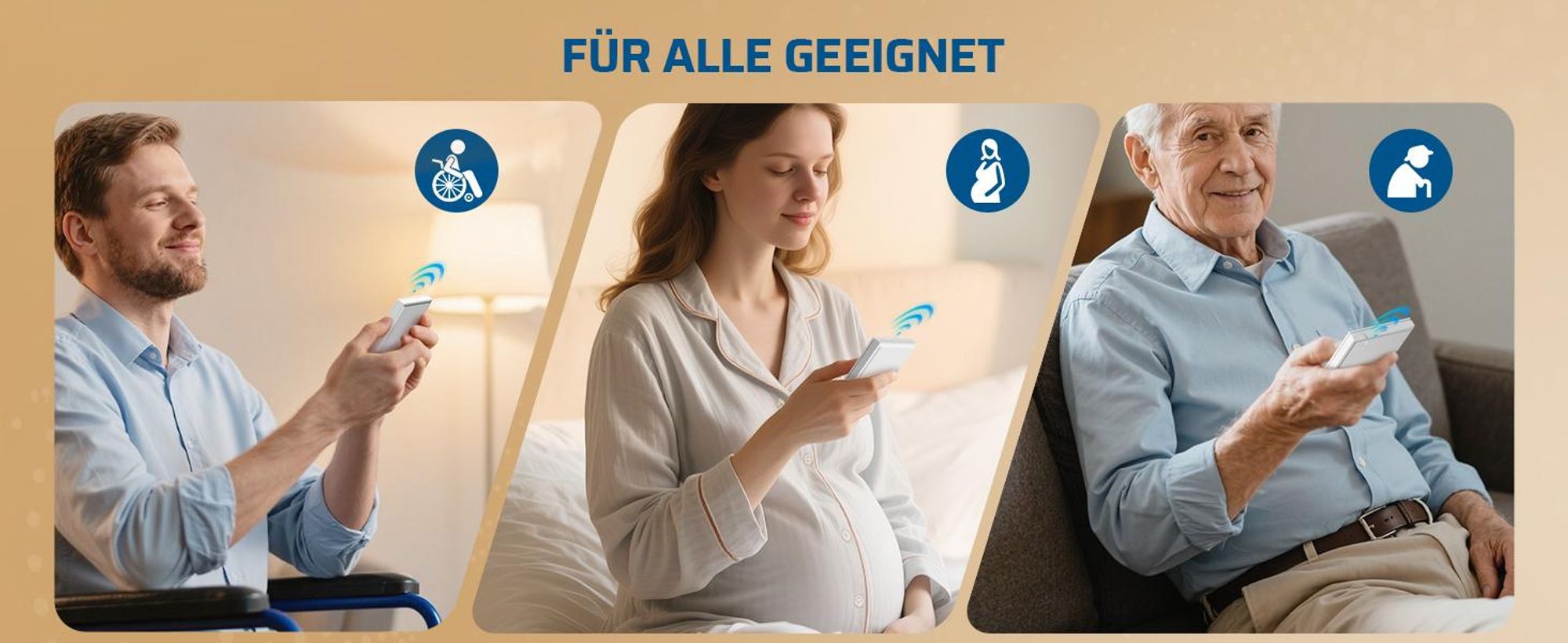 DEWENWILS Funksteckdosen mit Fernbedienung, 30 m Reichweite, 3680 W/16 A, Weiß