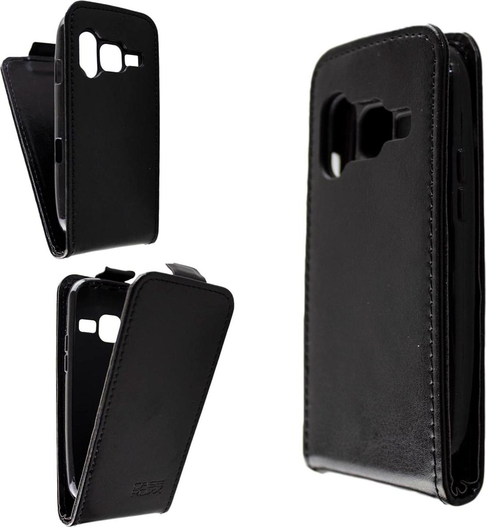 caseroxx Schutz Tasche Hülle Flip Cover kompatibel mit Doro Primo 218 / 368, Smartphone Tasche Flip Cover in schwarz Bild 1