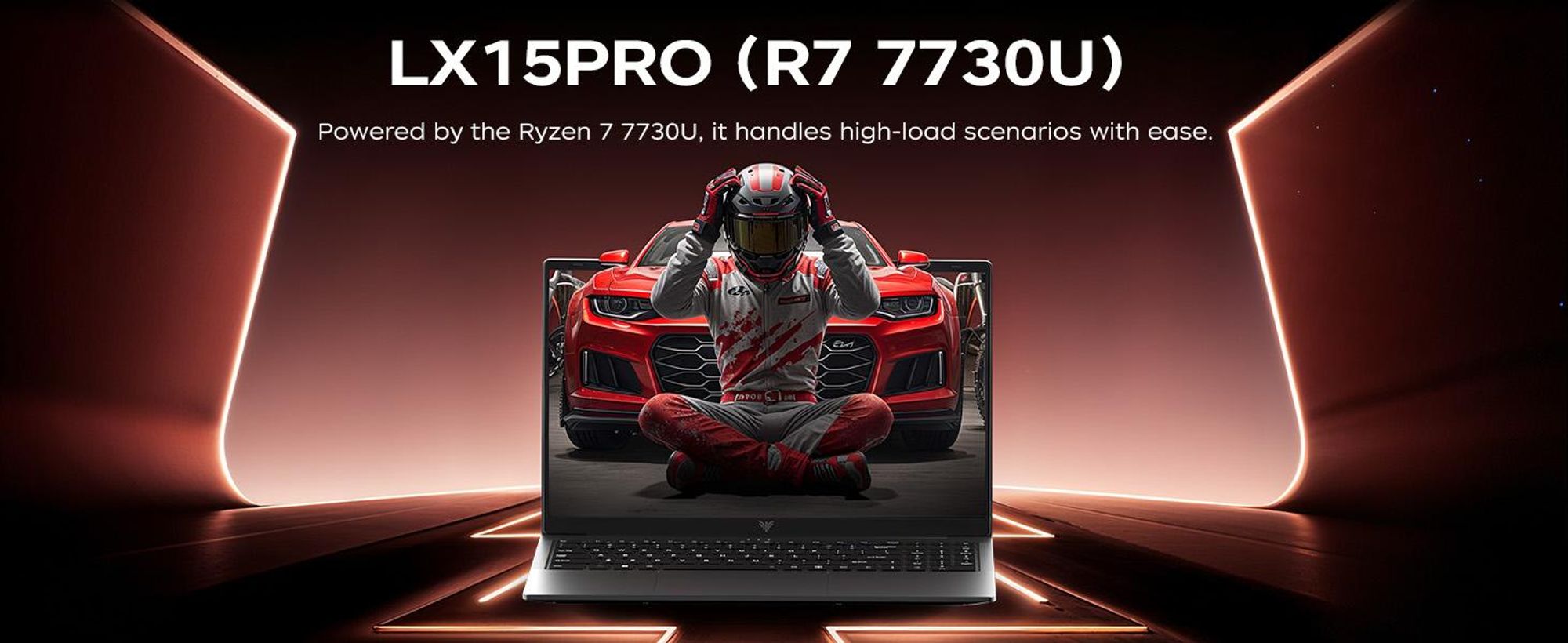 ACEMAGIC LX15Pro Laptop, 15,6" AMD Ryzen 7 7730U Gaming Laptop mit Tastaturschutzfolie Notebook, 16GB LPDDR4 RAM 512GB SSD,Windows 11 Pro,Wifi 6