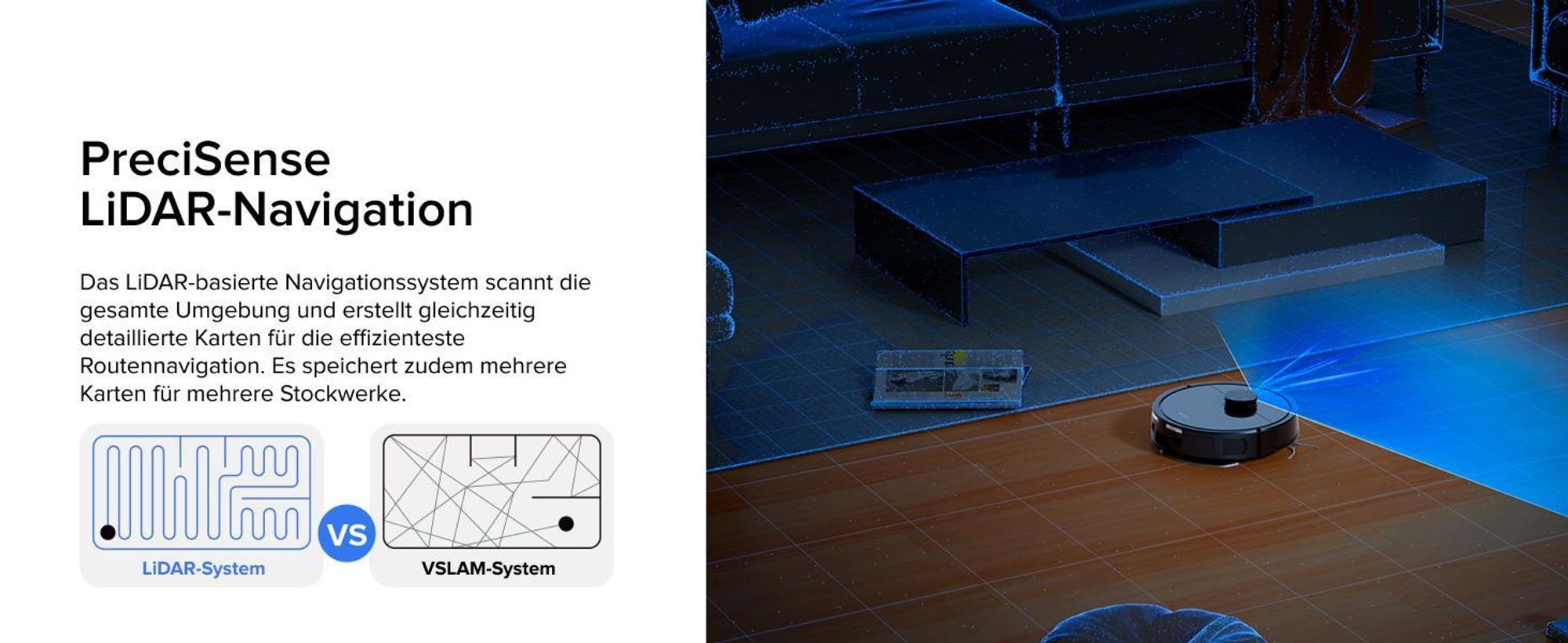 Roborock Q7 L5+ Set Saugroboter mit Wischfunktion, Automatischer Staubentleerung, Dual Anti-Tangle System, 8.000 Pa Saugkraft, LiDAR-Navigation