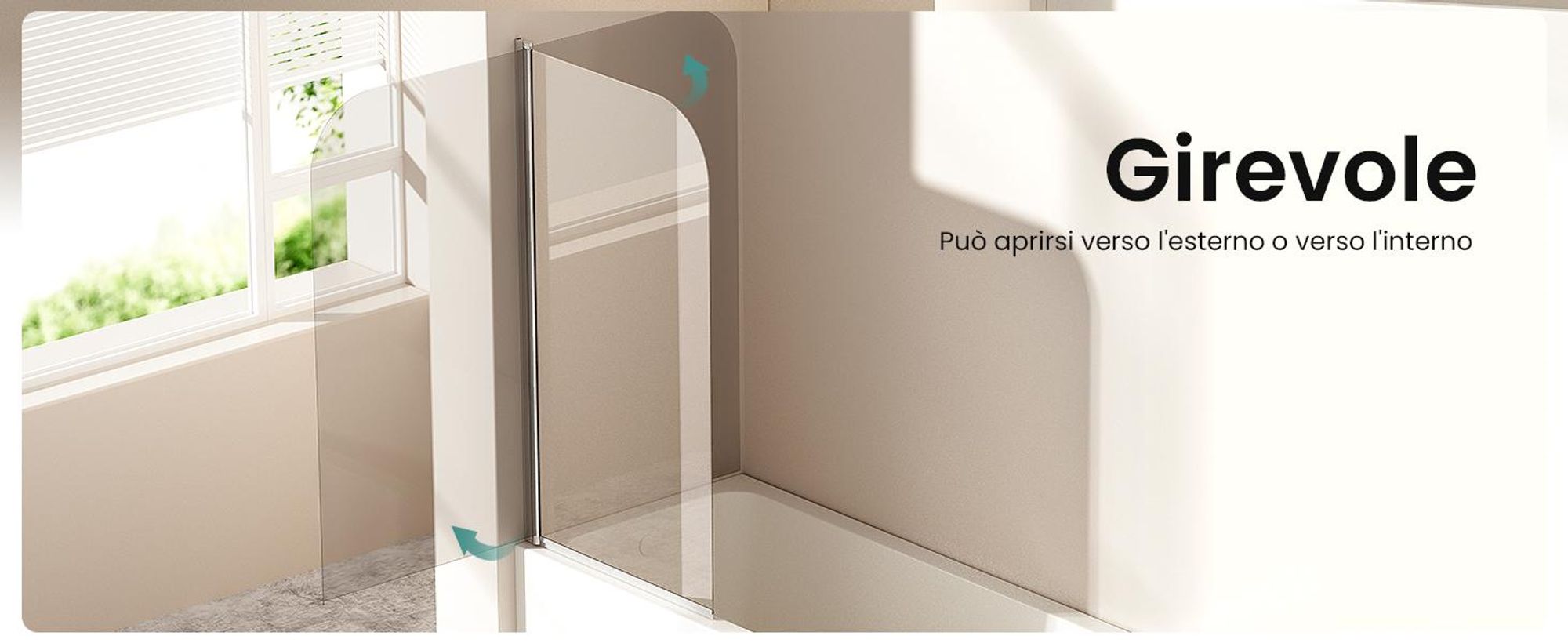EMKE 70x140cm Parete divisoria per vasca da bagno Schermo pieghevole Cabina doccia Accessorio per vasca da bagno NANO rivestimento easy-clean