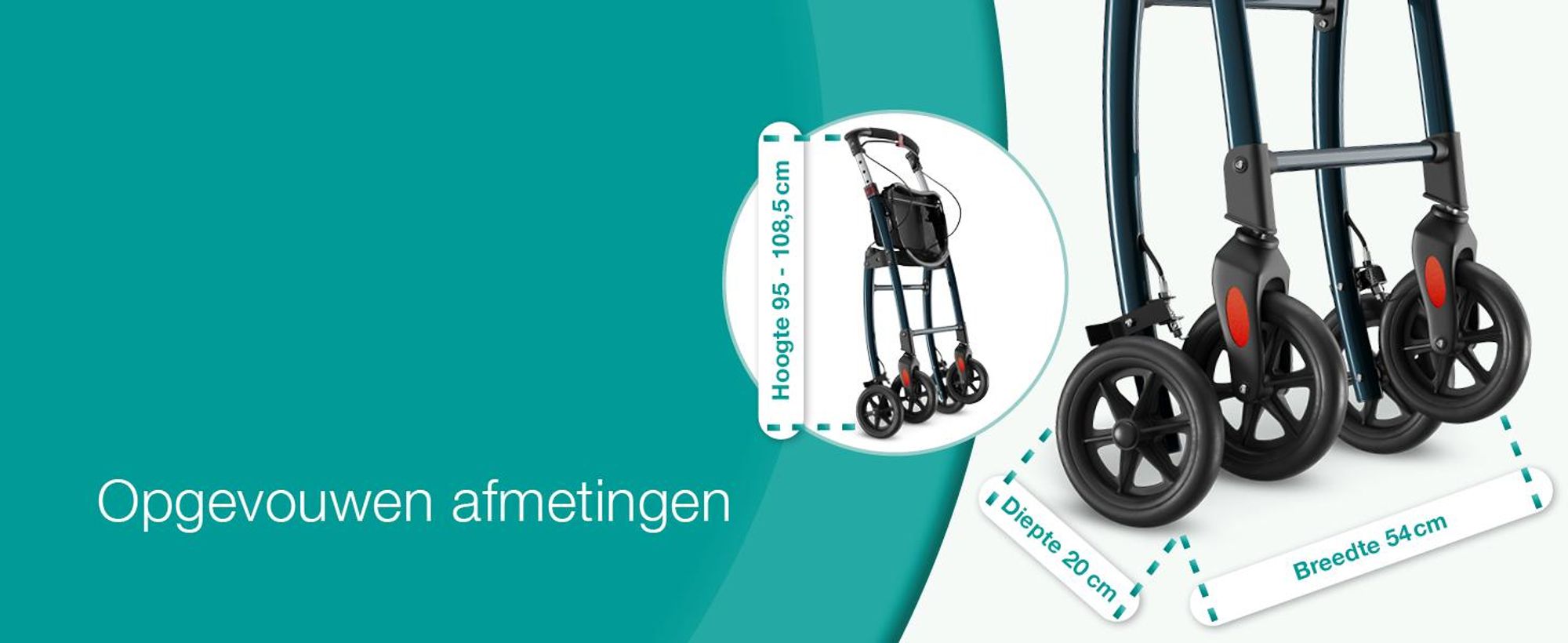 ELONEO Woonrolstoel, 54 cm breed, opvouwbaar en lichtgewicht, inclusief dienblad en stoffen mand. Smalle rolstoel voor binnenshuis, inklapbaar, aluminium. Mobiliteit voor thuis, antraciet