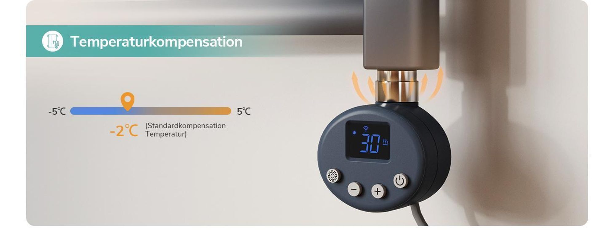 EMKE Elektrisch Badheizkörper 140X60cm 600W Anthrazit Handtuchheizkörper gebogen Wifi Steurung Intelligent Thermostat Handtuchwärmer