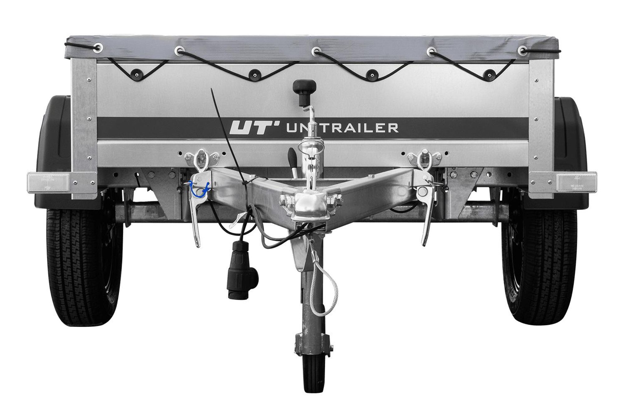 Kleinanhänger für Pkw Garden Trailer 150 KIPP 150x106 cm 750 kg [mit Flachplane, Planenträgern, Stützrad]