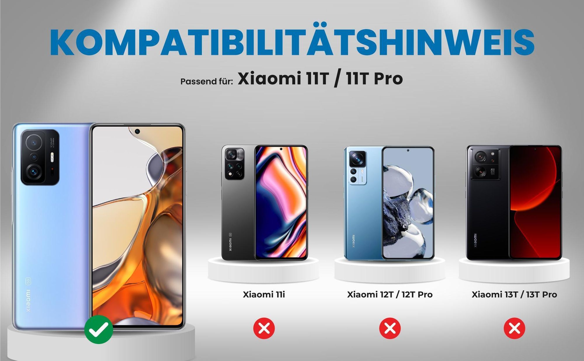 Kompatibilitätshinweise Hülle für Xiaomi 11T / 11T Pro