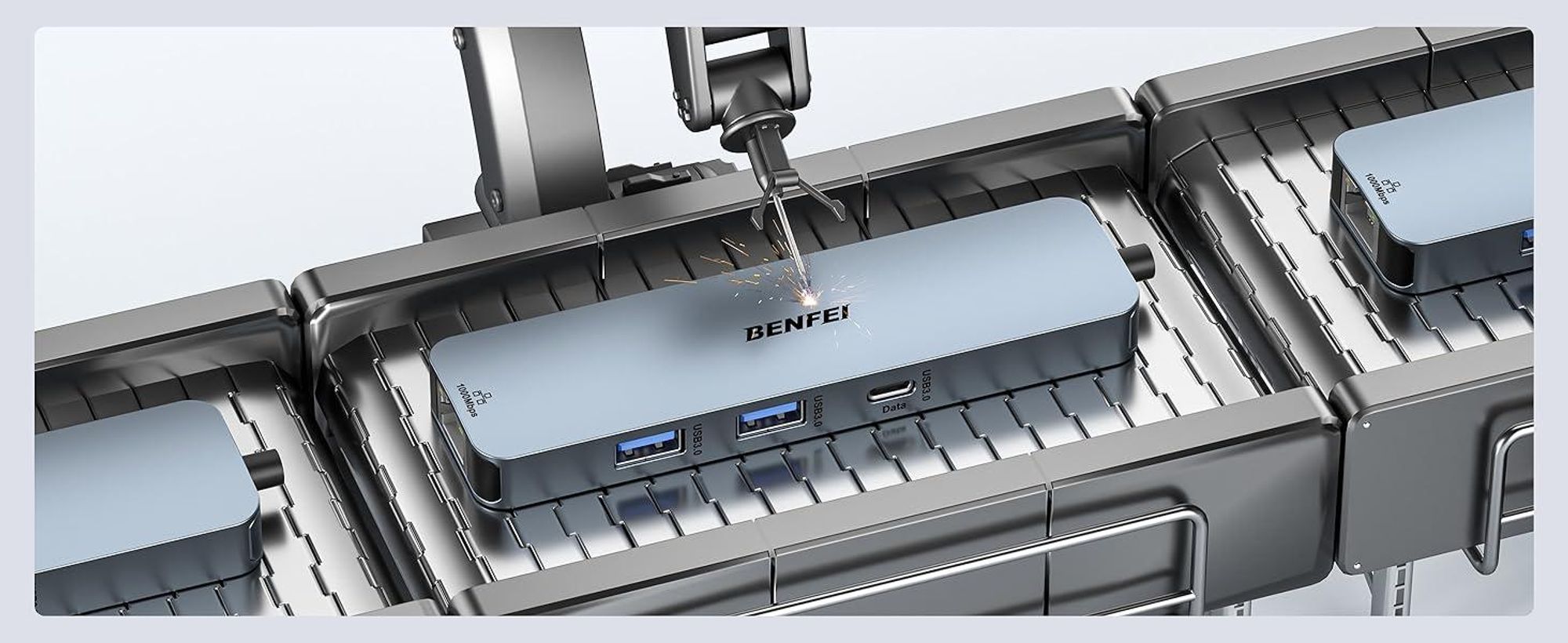 BENFEI Hubs USB C Hub 6in1 mit HDMI 4K 60Hz und Gigabit Ethernet
