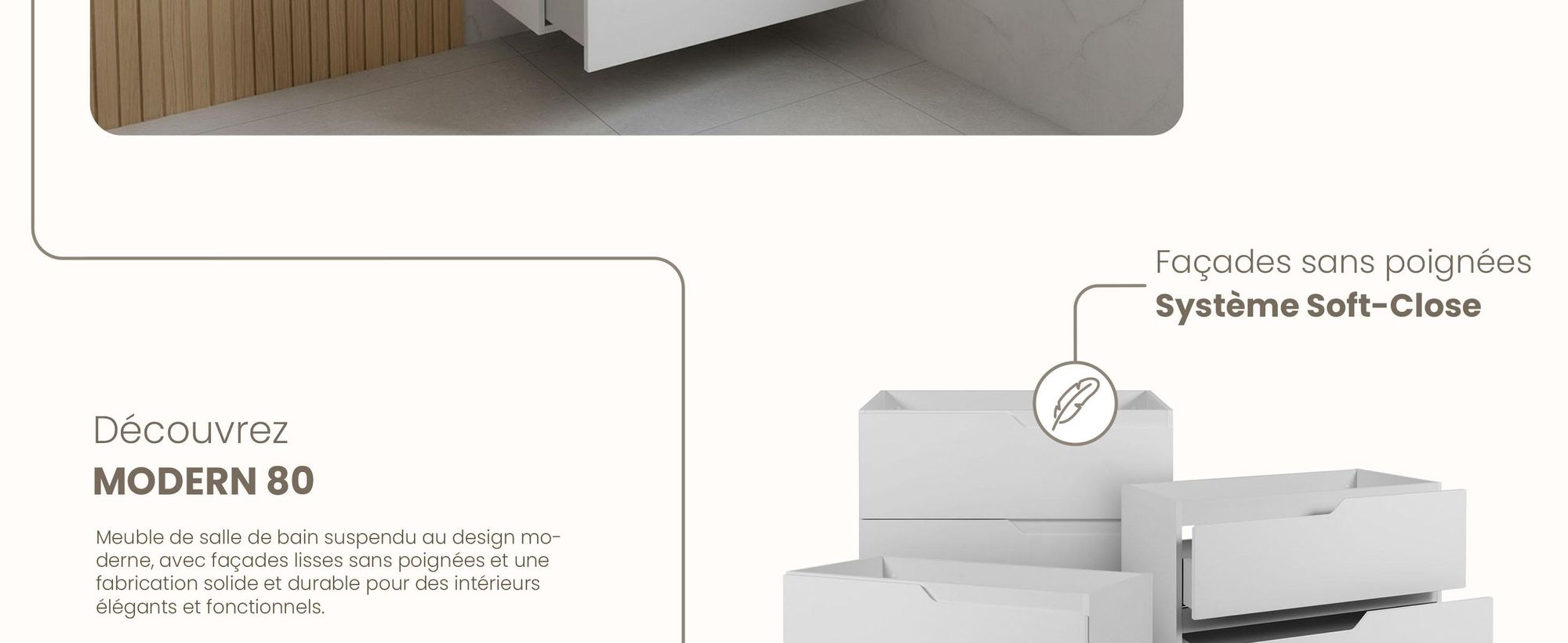 RODAN, meuble de salle de bain, armoire moderne, meuble sous vasque, meuble sous lavabo