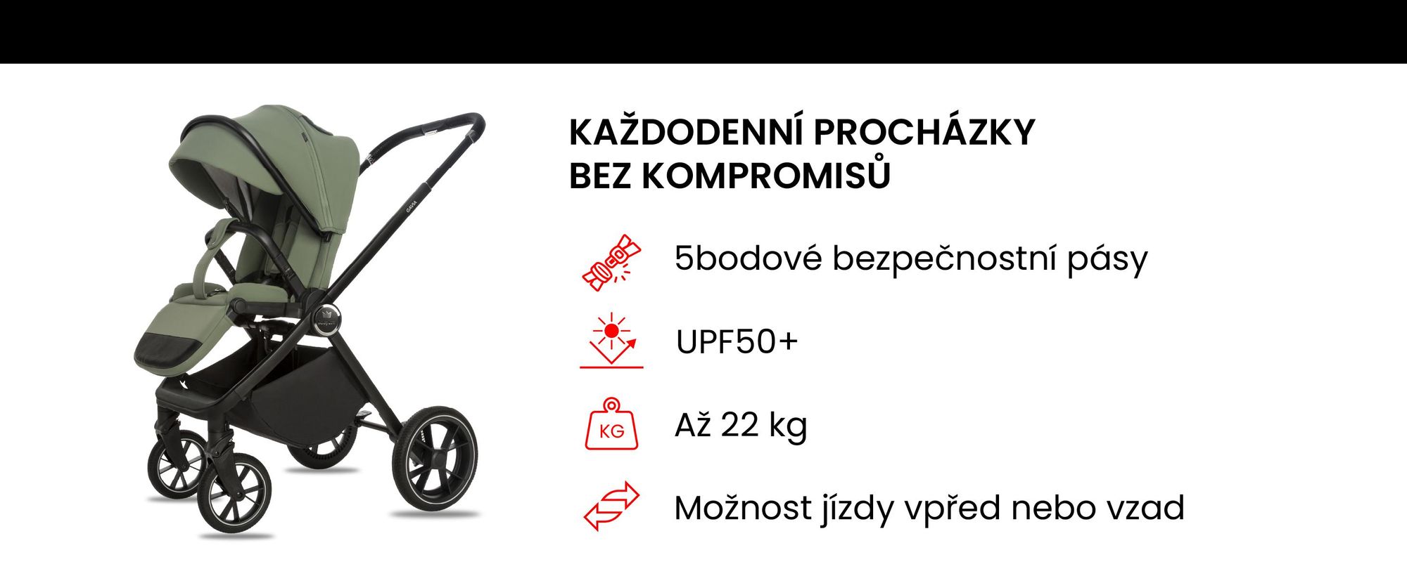 Babylux® Kočárek 3v1 Set Gavia, Skládací, Sada Lehkých Kombinovaných Kočárků Včetně Vaničky Na Koupání, Sportovní Sedačky, Autosedačky I-Size A Dalšího Příslušenství, 4 Polohy Sklonu, 0–22 kg