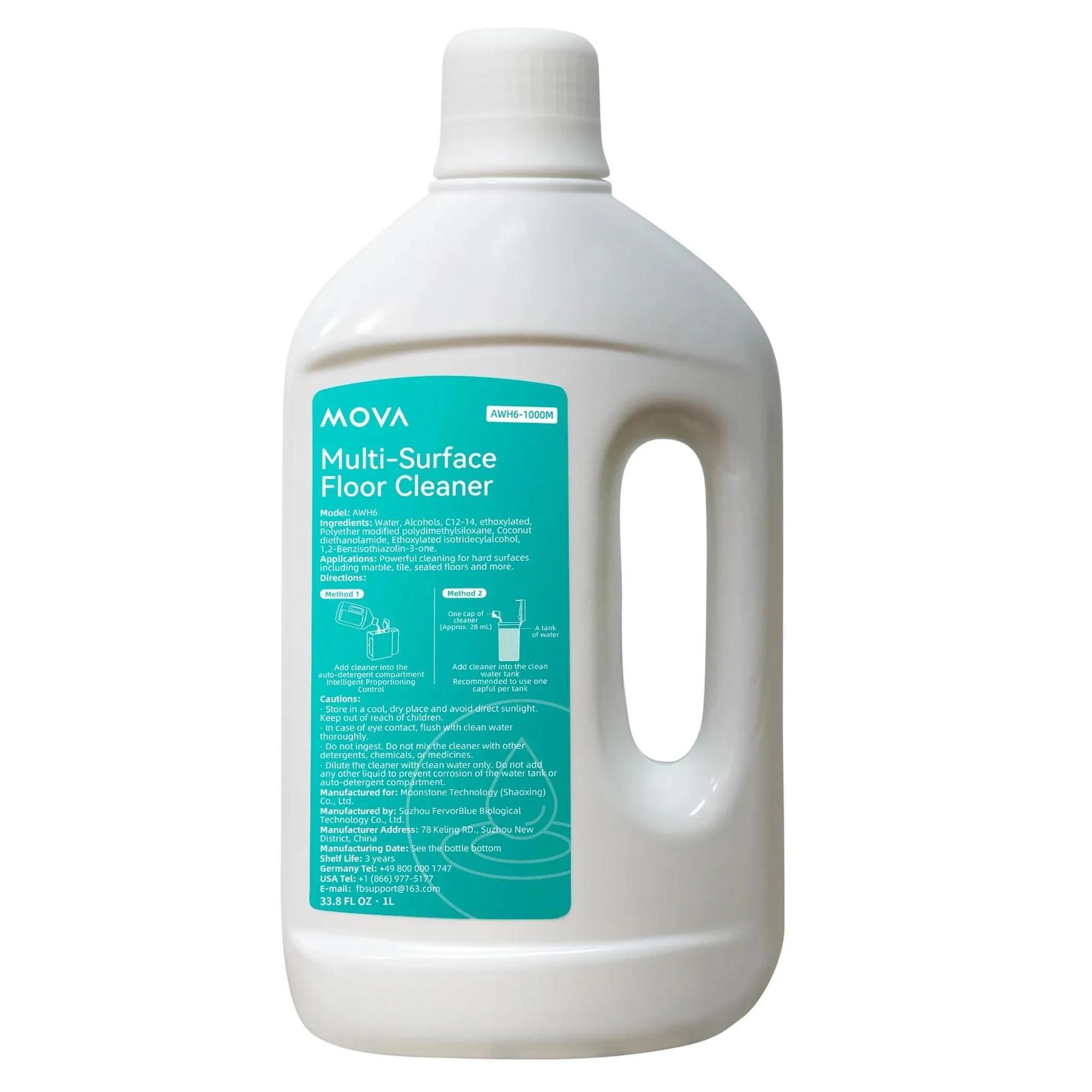 MOVA 1L Reinigungslösung für P50 Pro Ultra, P50 Ultra, V50 Ultra, P50s Ultra, Z60 Ultra Roller, E40 Ultra, MOBIUS 60, Z60 Ultra Roller SA