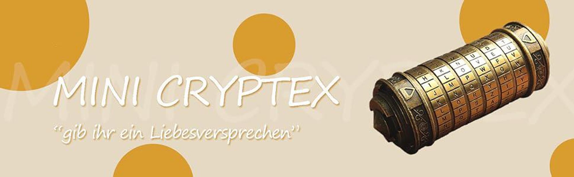 Da Vinci Code Replik 1/1 Kryptex, Da Vinci Code Mini Cryptex Rätsel Valentinstag Weihnachten Geburtstag Geschenke