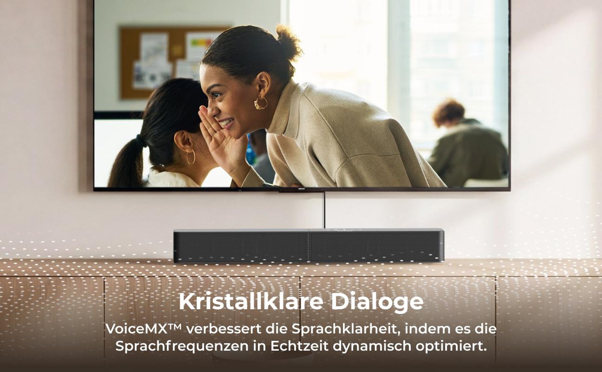 ULTIMEA 2.1-Kanal Soundbar mit kabellosem Subwoofer, 240 W Spitzenleistung, VoiceMX & BassMX, App-Steuerung, HDMI, Bluetooth® 6.0, Poseidon R3T