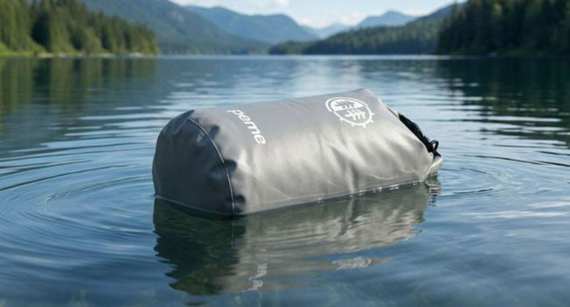 PEME Hydro Dry Bag 20L Wasserdichter Packsack Wasserdichte Tasche Wasser Rucksack für SUP Kajak Kanu Water Proof Bag Nassbeutel Schwimmbeutel Grau