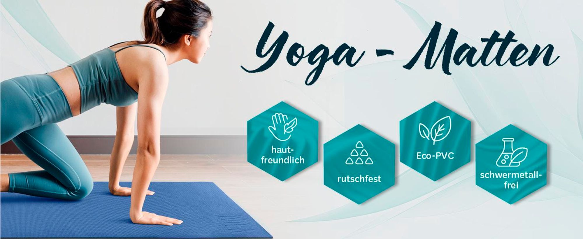 #DoYourFitness Yogamatte Jivan - 183 x 61 x 0,8 cm - Pink