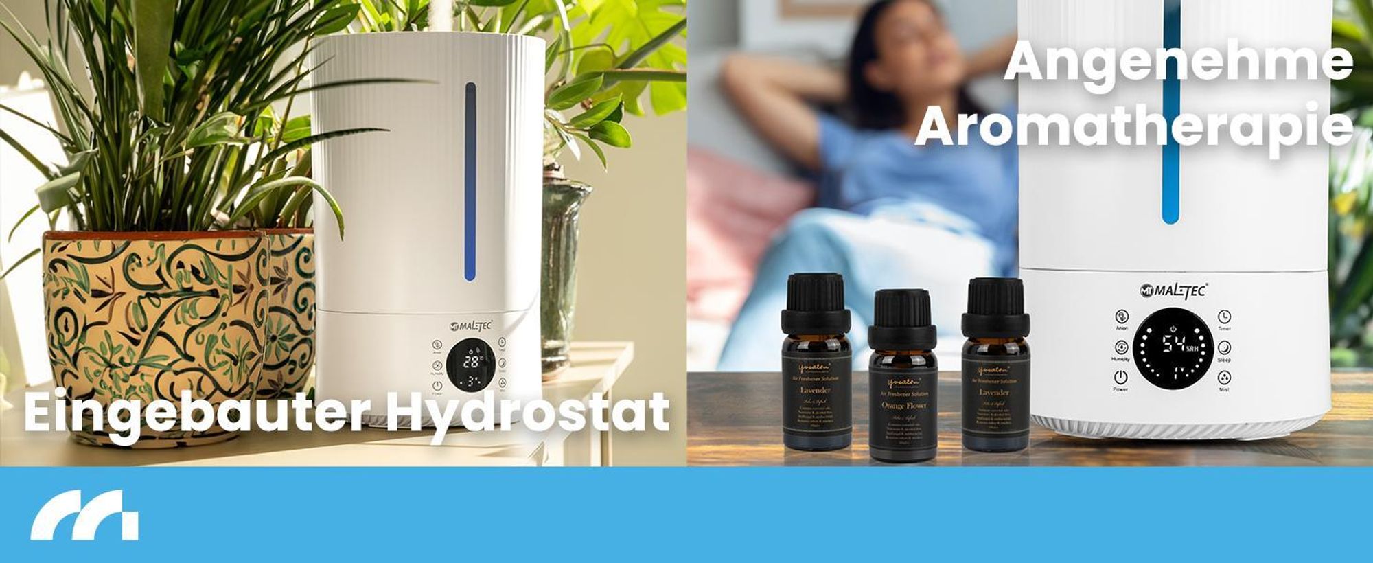 Luftbefeuchter mit Ionisator und Diffusor