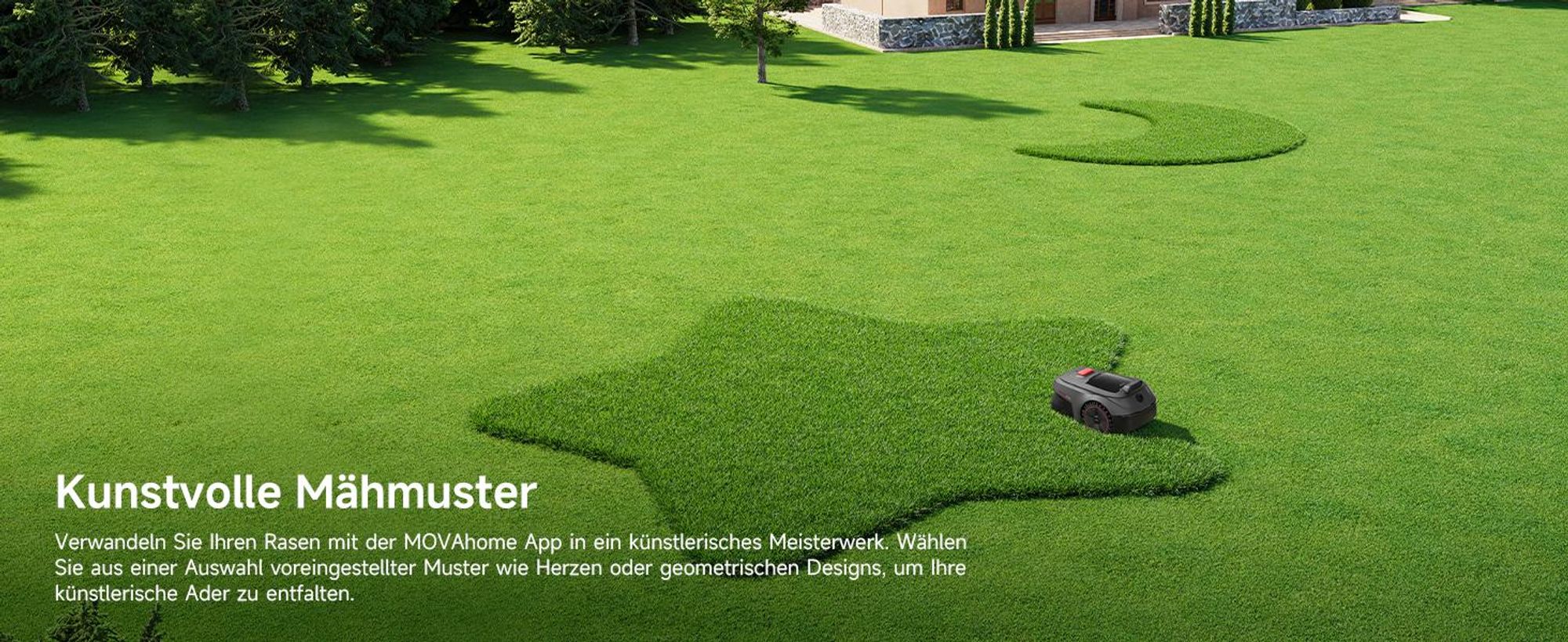 MOVA ViAX 500 Mähroboter ohne Begrenzungskabel, 360° LiDAR + KI Navigation, UltraEyes™ 2.0, automatische Kartierung, bis 500 m²