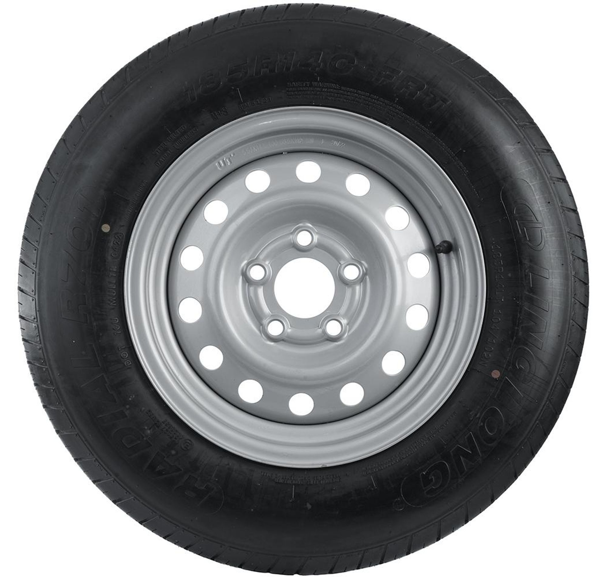 UNITRAILER Komplettrad 185/80 R14C für schwere Anhänger und Wohnwagen