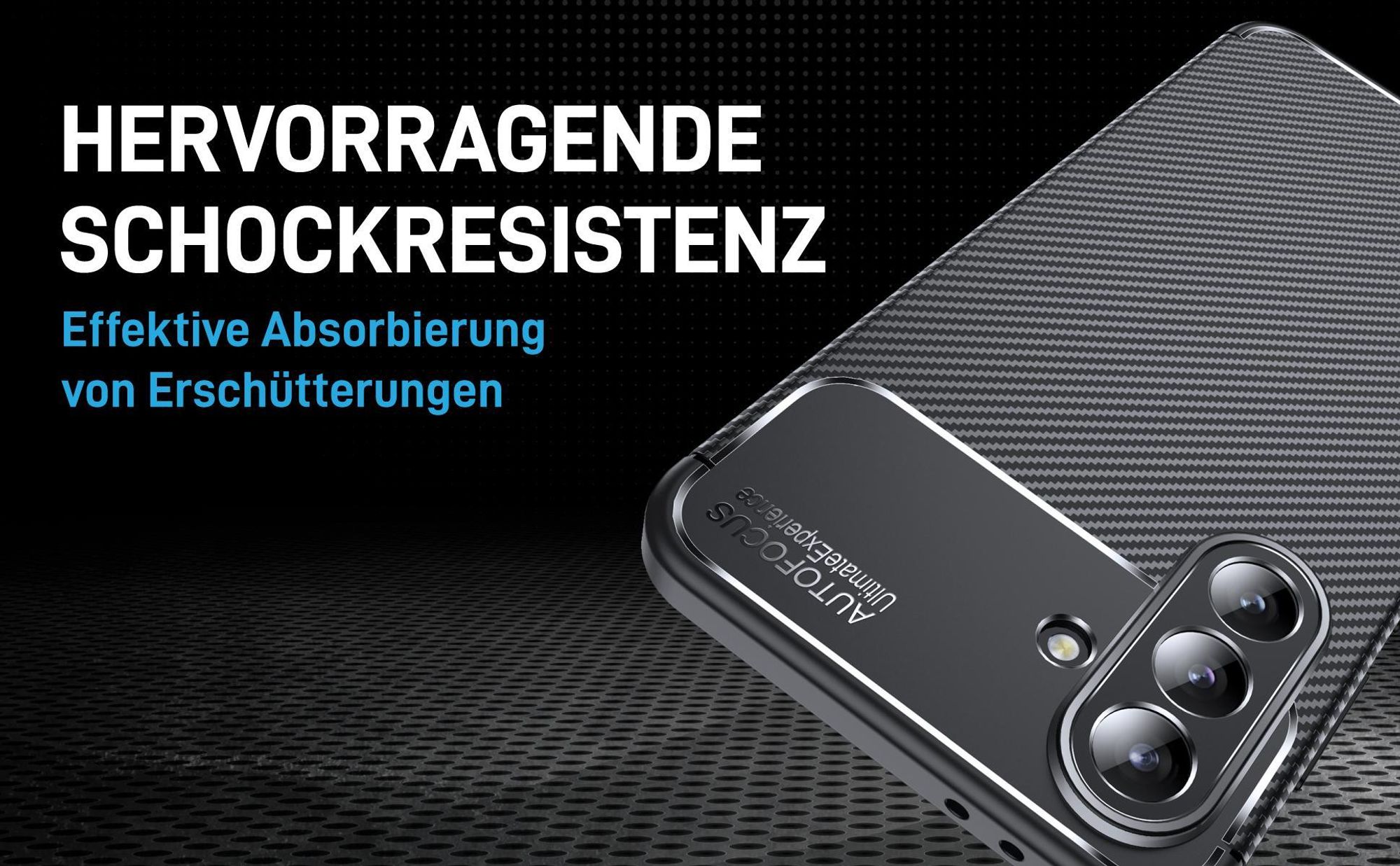 Schwarze Hülle für Samsung Galaxy A56 5G mit Aufprallschutz