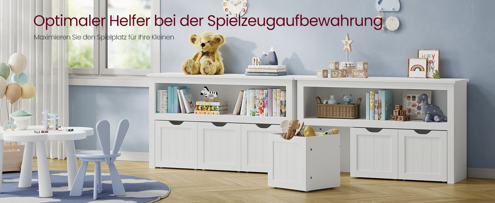 Optimaler Helfer bei der Spielzeugaufbewahrung