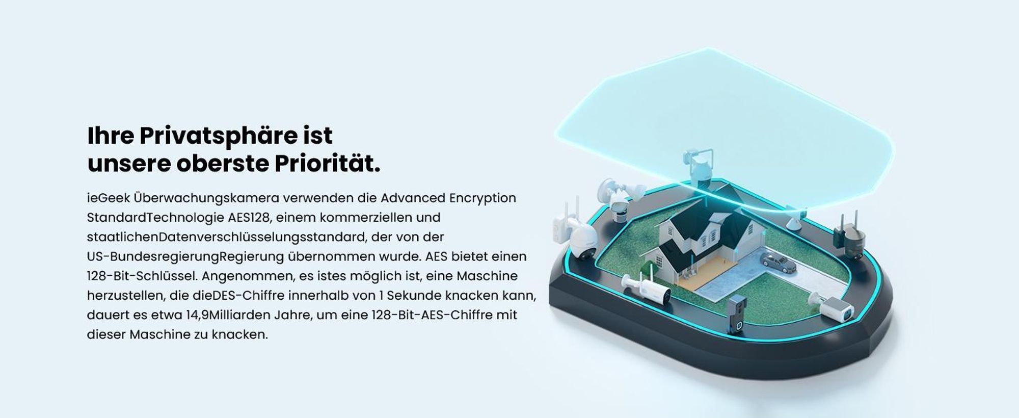 2K Überwachungskamera Außen Akku, IP Kamera Wlan Farbnachtsicht mit PIR-Bewegungserkennung 2,4 GHz WLAN 3PCS