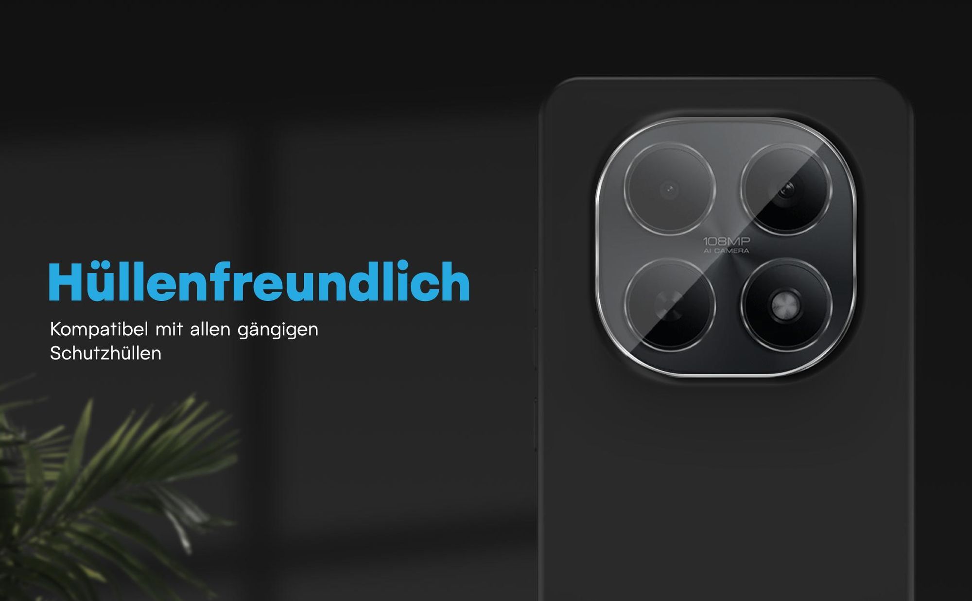 Kamera Schutzglas für Xiaomi Redmi Note 15 5G kompatibel mit allen gängigen Hüllen