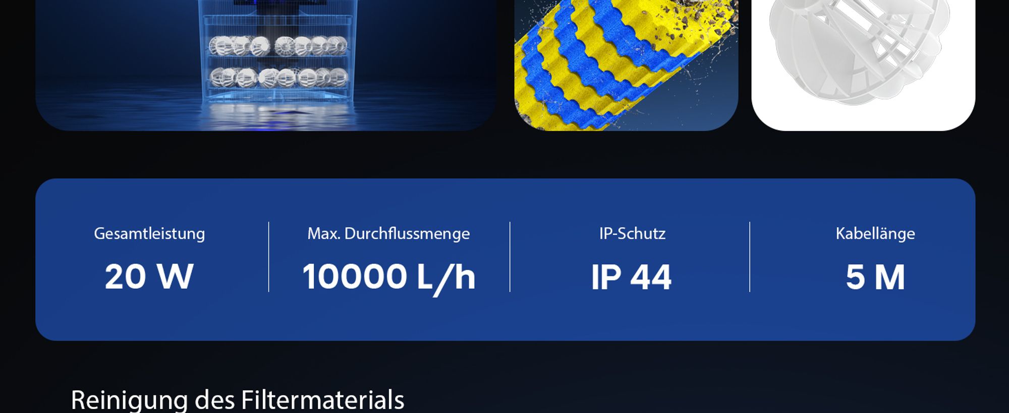 SunSun CPF-15000 Druckteichfilter 10.000 l/h / 18 W UVC Einheit, Teichdruckfilter für Teiche bis 30.000 Liter, Teichklärer, Filteranlage
