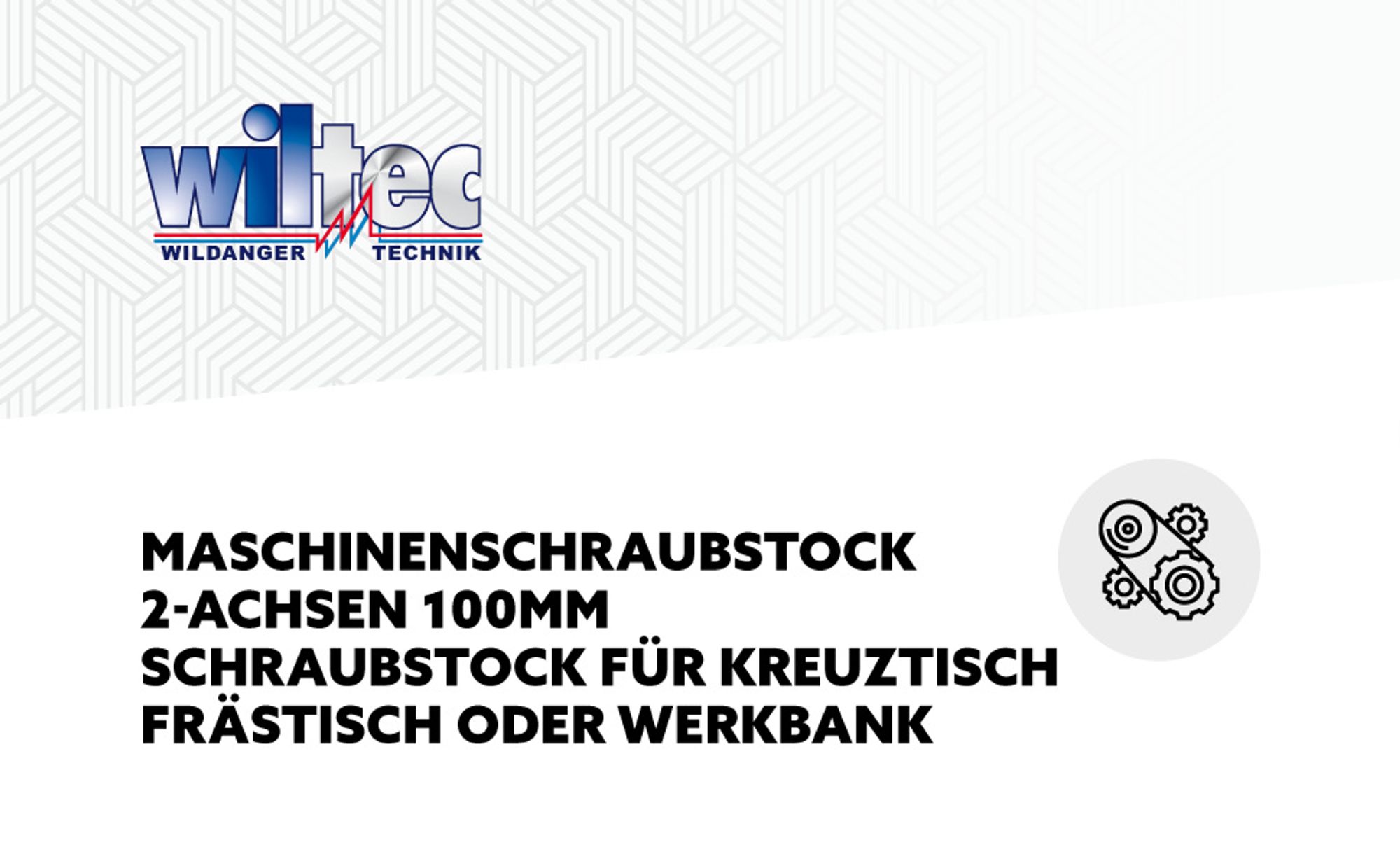 Wiltec Maschinenschraubstock 2 Achsen 100 mm, Schraubstock 33x32,5x13,5 cm aus Gusseisen, Arbeitsitsch für Kreuztisch, Frästisch, Werkbank
