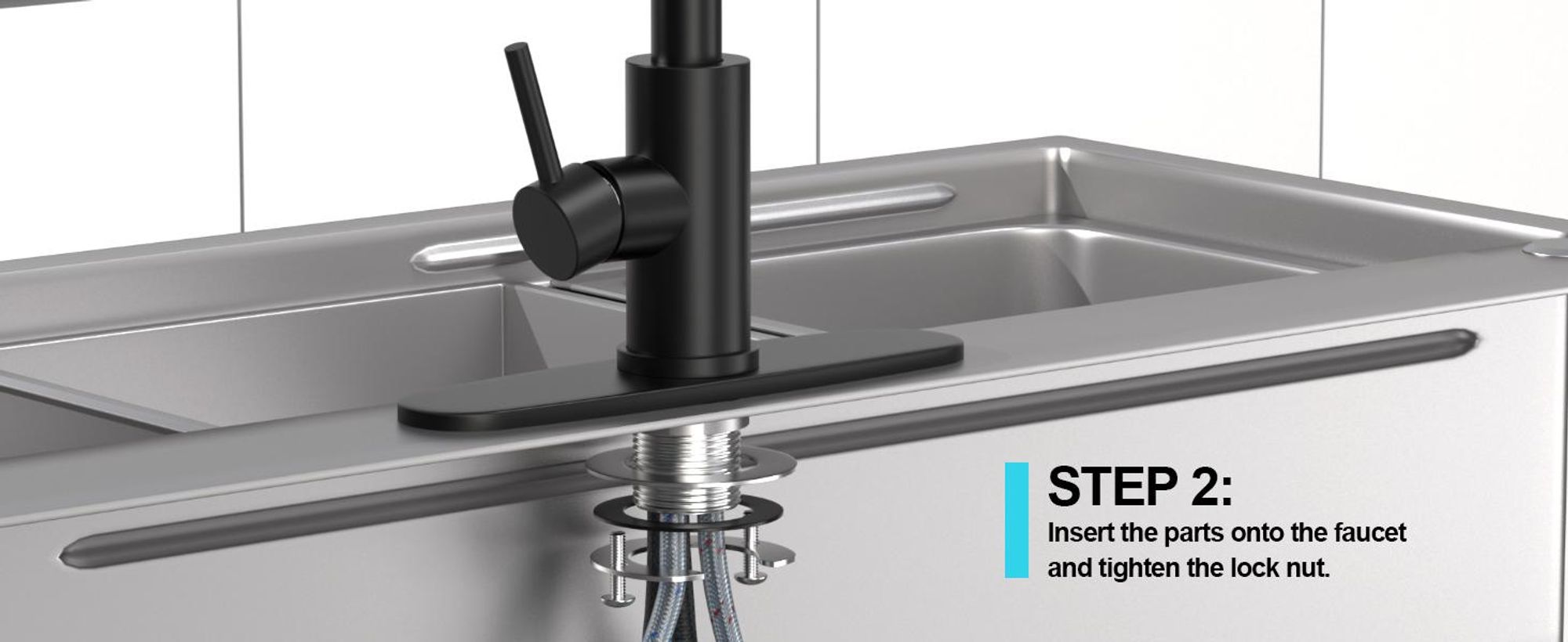 Küchenarmatur , Smart Heater Wasserhahn 360° drehbar, Edelstahl Wasserhahn Küche Waterfall Wasserhahn Küche mit 3 Strahlarte G3/8 Anschluss Armatur