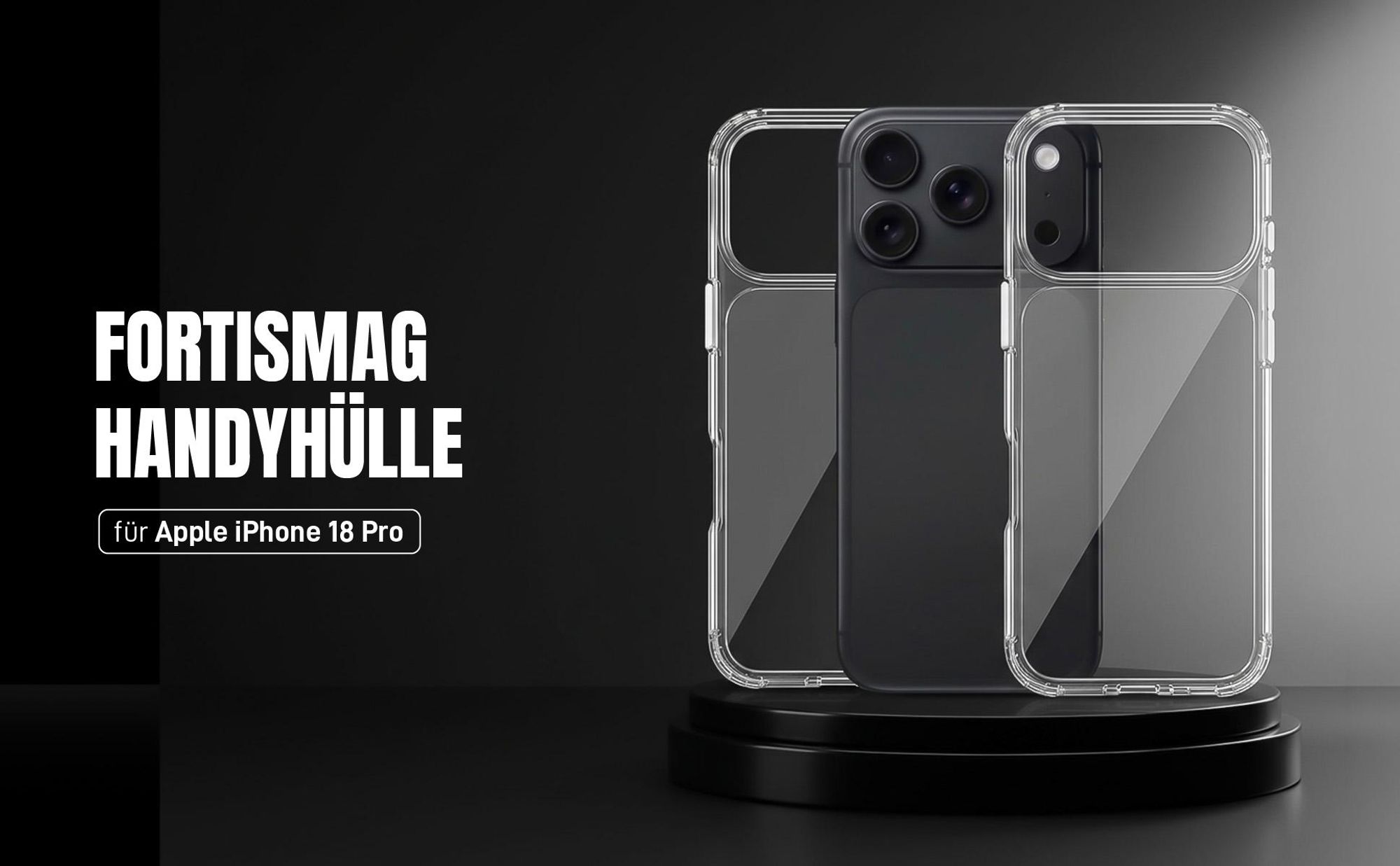 Transparente Handyhülle für Apple iPhone 18 Pro aus hochwertigen Materialien