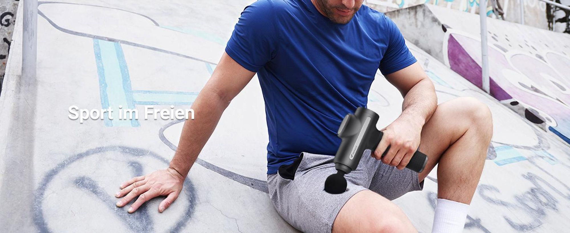 Massagegerät – Kraftvolle Massagepistole mit 6 Aufsätzen, 5 Stufen, Massage-Gun für Körper, Rücken & Schulter, Geschenke für Entspannung
