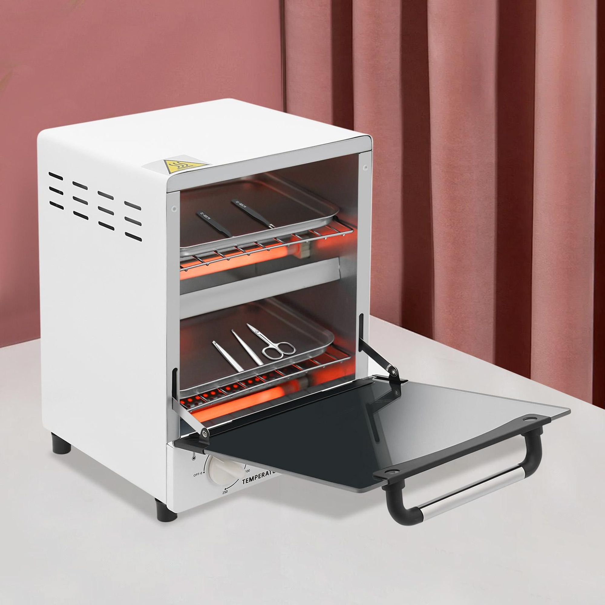 Sterilisator für Nagelwerkzeuge, Multifunktionaler Hochtemperatur-Sterilisator-Schrank
