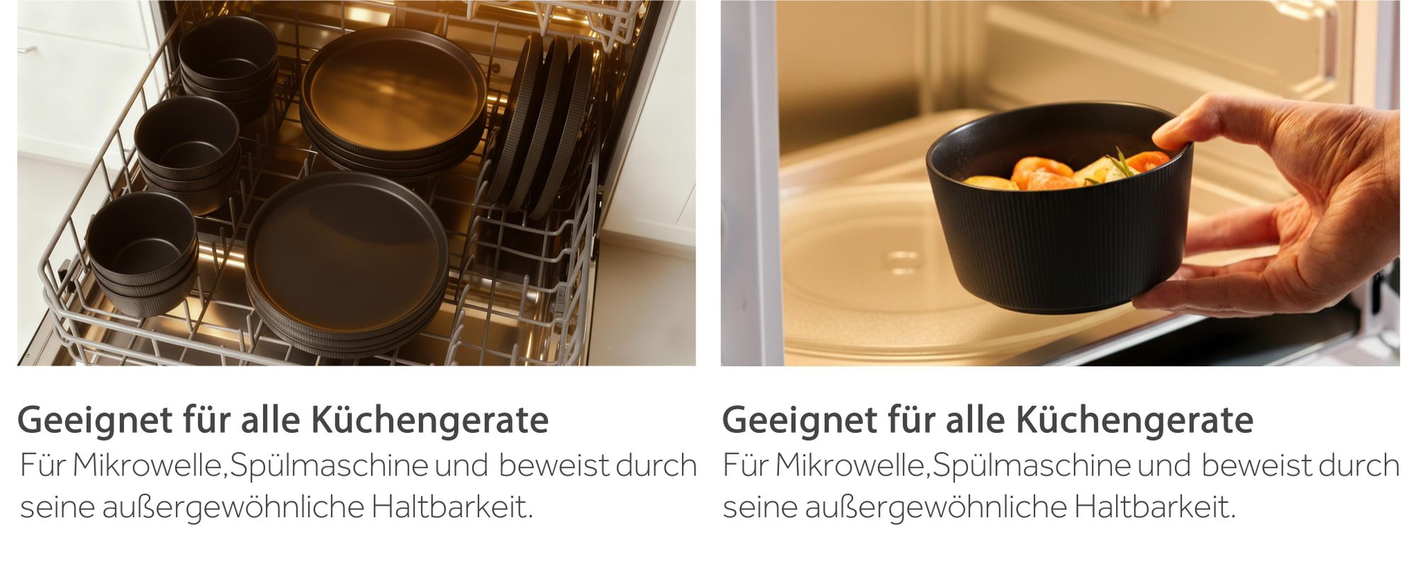Tafelservice 12 tlg kombiservices Keramik Geschirrset mit Speiseteller,Pastateller, müslischalen für 4 personen, Mikrowellenherd, Geschirrspüler