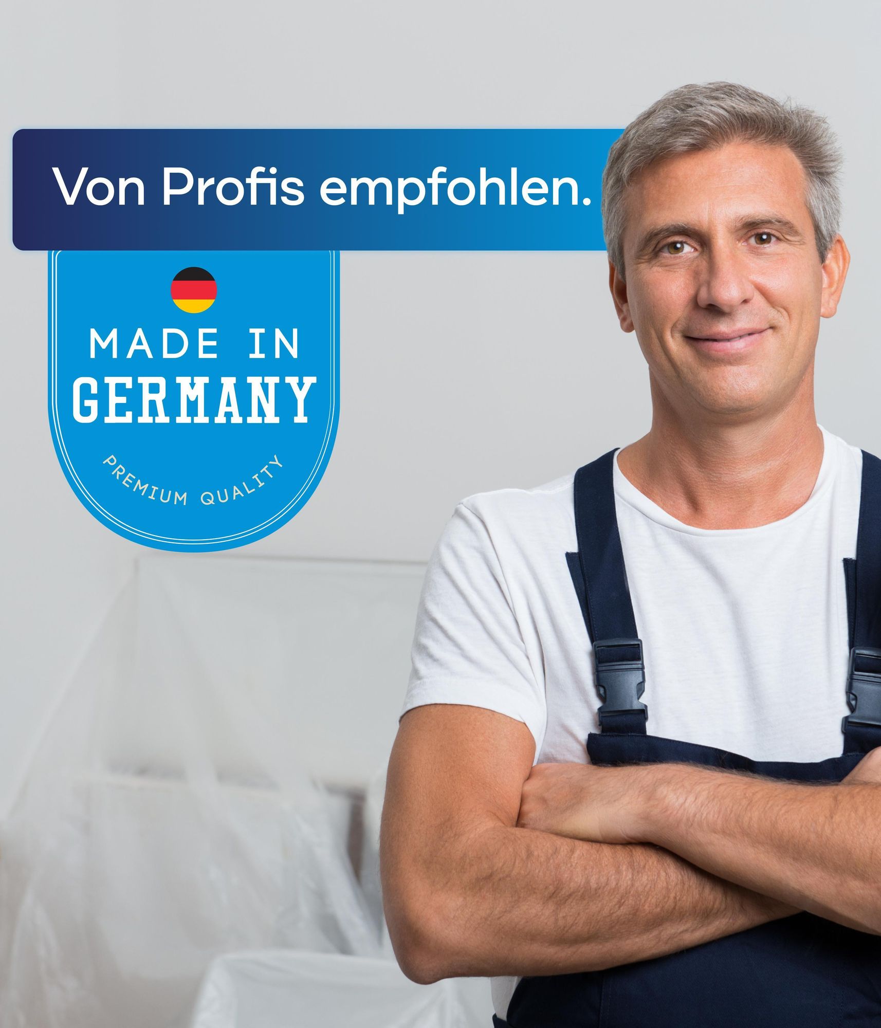Plid® Rollputz innen & aussen fein Weiß matt [20kg] - atmungsaktiv hohe Deckkraft verarbeitungsfertig - Roll und Streichputz grob & fein - Innenputz