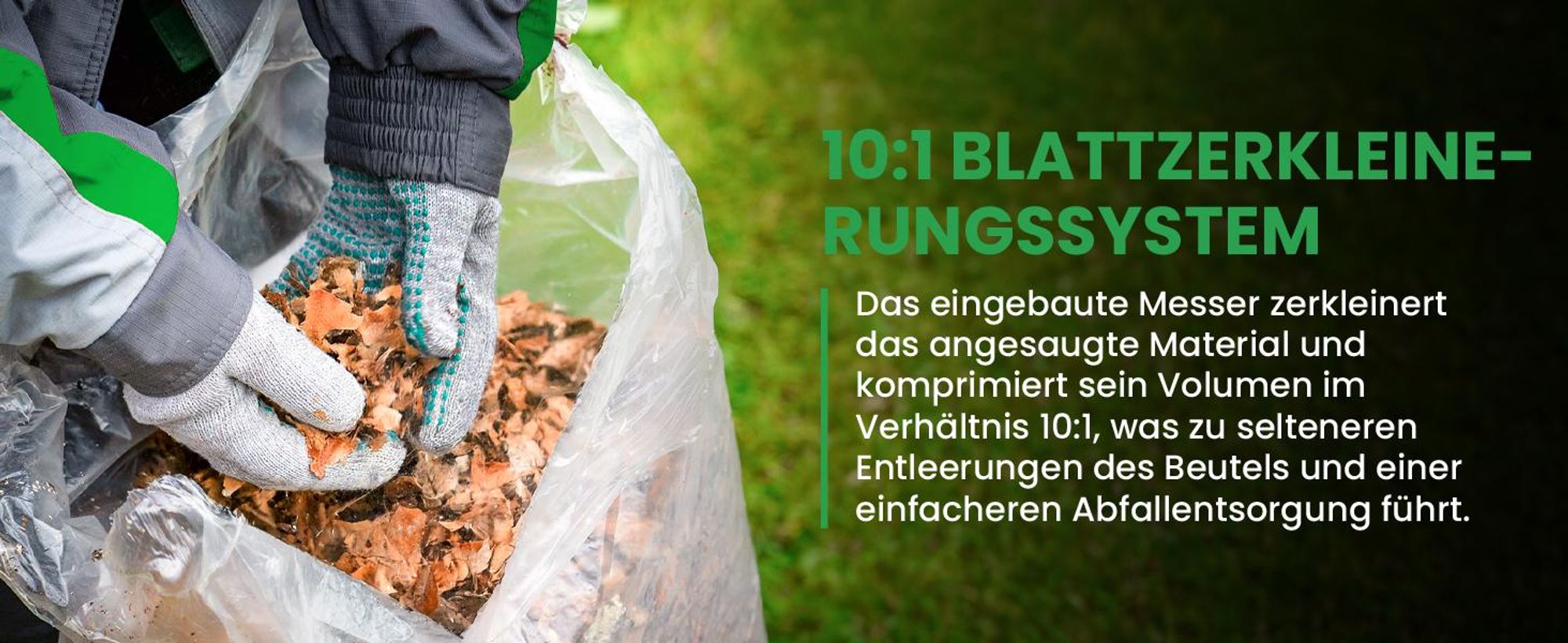 Elektro Laubbläser Laubsauger Blätterbläse mit Schredder Häcksler Staubsauger
