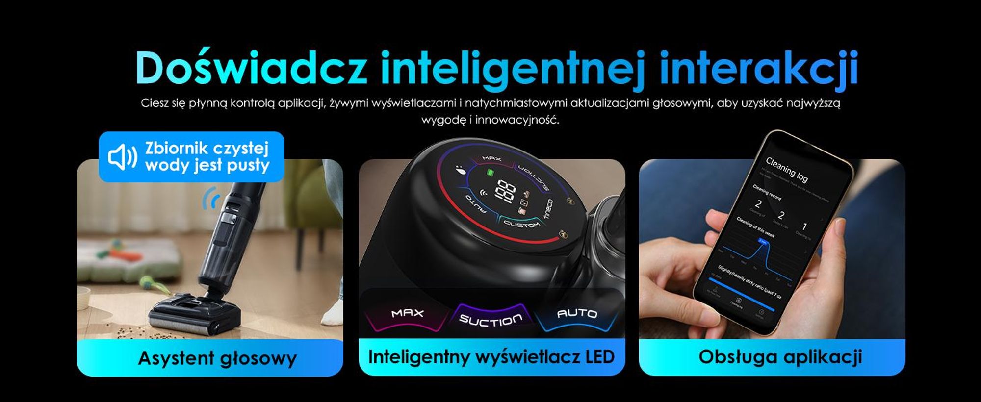 Tineco Floor ONE S7 Stretch Ultra odkurzacz bezprzewodowy 2w1 na mokro i sucho, FlashDry 85°C, 180° antysplątanie, 50 min pracy Flashdry 85℃
