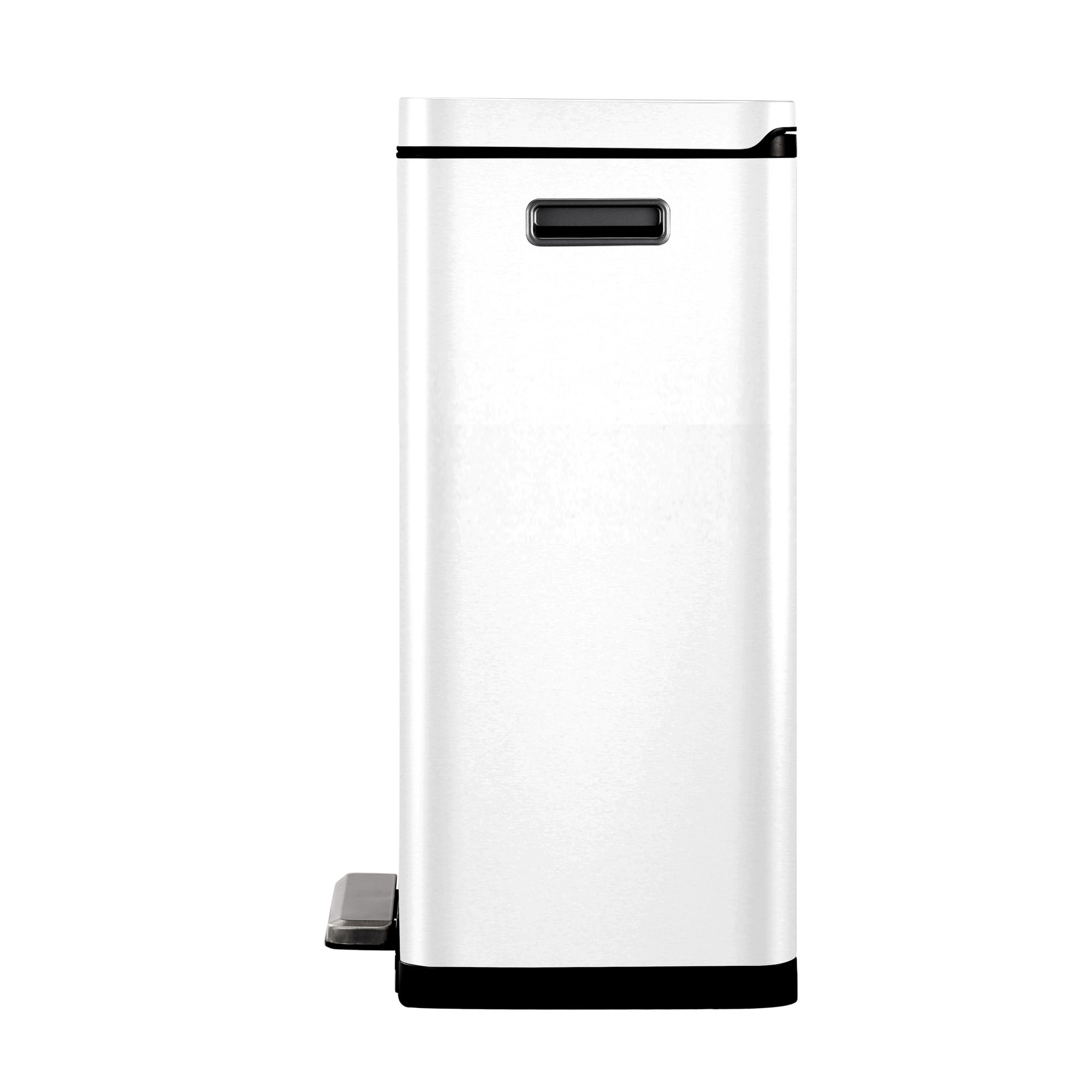 EKO - X-Cube Recycling Treteimer 20+20 litri - Acciaio Acciaio inox Polipropilene - Weiß, Matt Edelstahl