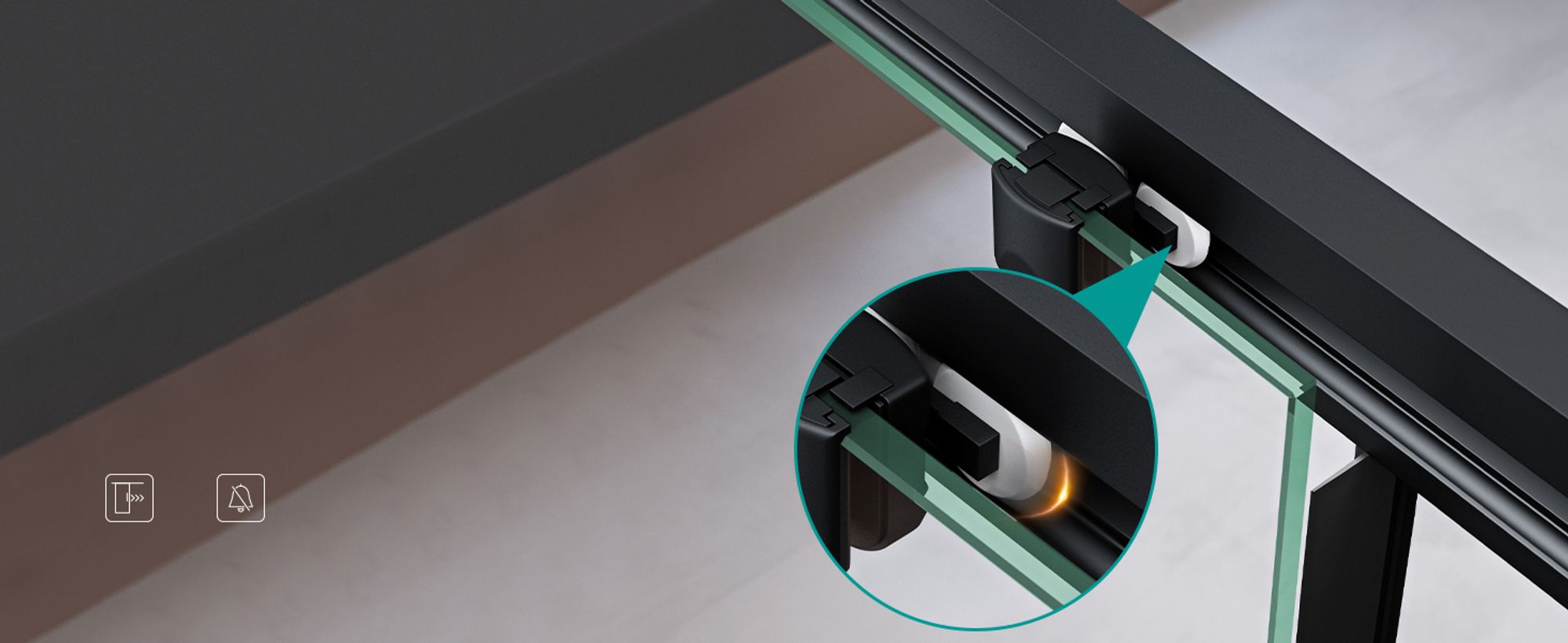 Der Soft-Close Mechanismus sorgt für ein leichtgangiges Öffnen und Schließen.