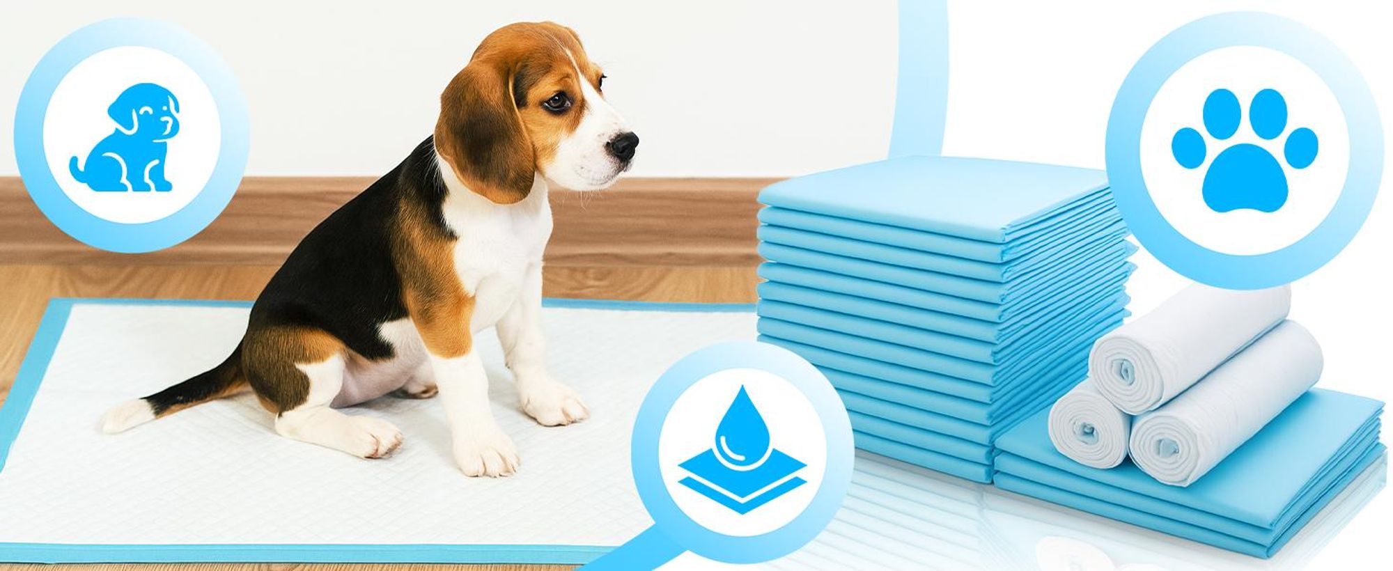 Trainingsunterlagen für Hunde 60x40 cm 100 Stück Inkontinenz Bettunterlage für Tiere Hundezubehör und Welpen Hundeklo für Zuhause Toilettenmatte Retoo