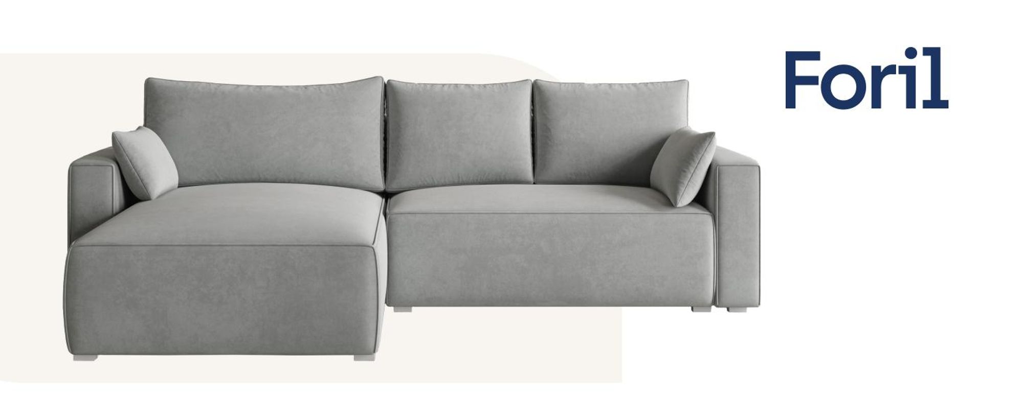 Ecksofa FORIL mit Schlaffunktion und Bettkasten