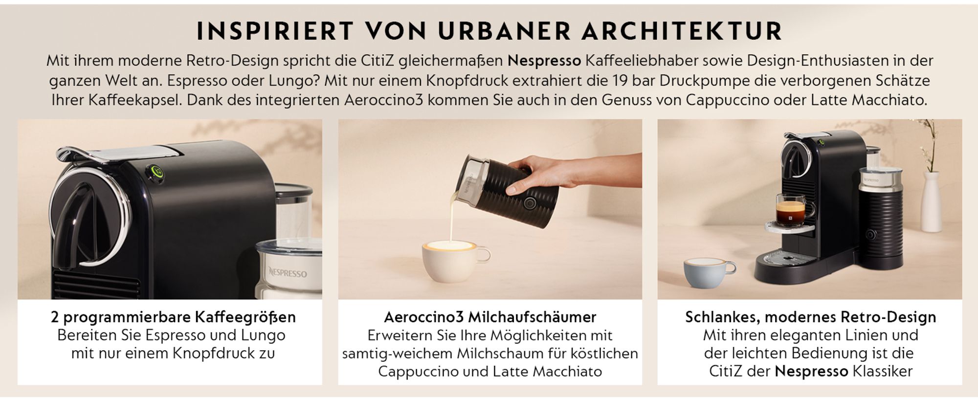 NESPRESSO ORIGINAL | CitiZ&milk | Kaffeekapselmaschine von Krups | Silber