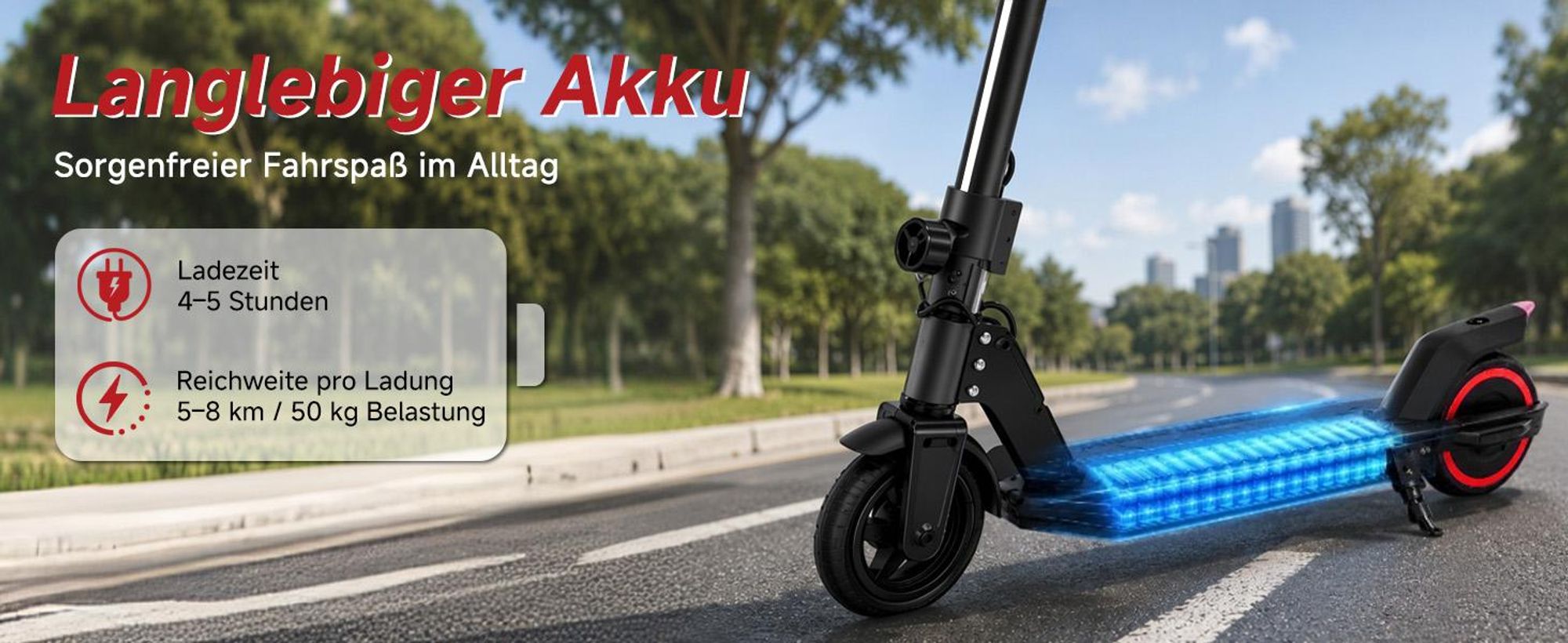 Kinder Elektroroller, 150W E-Scooter für Kinder, 16 km/h Kinderroller mit LED-Anzeige, RGB-Licht, Frontlicht, Doppelbremse, klappbar, 6,3 Zoll Vollgum