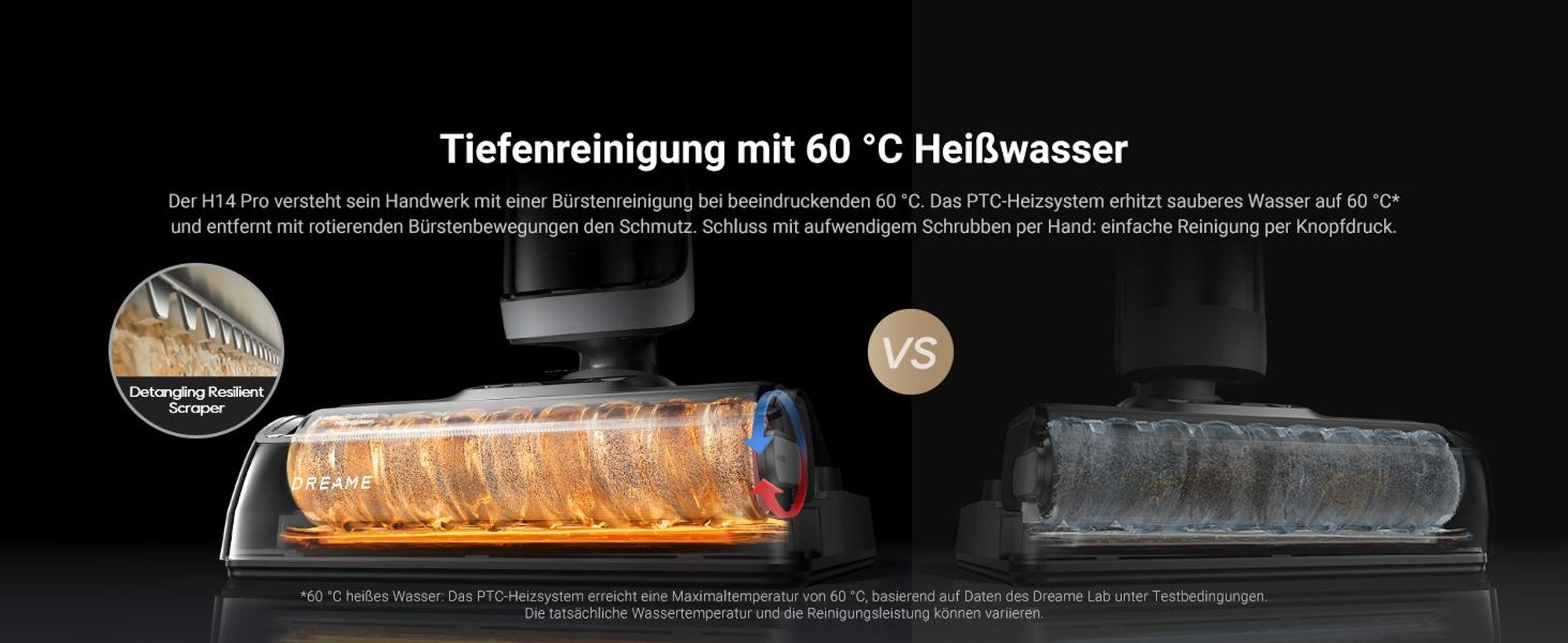 Dreame H14 Pro Nass- und Trockensauger 180° Reichweite-intelligente Steuerung, mühelose Reinigung