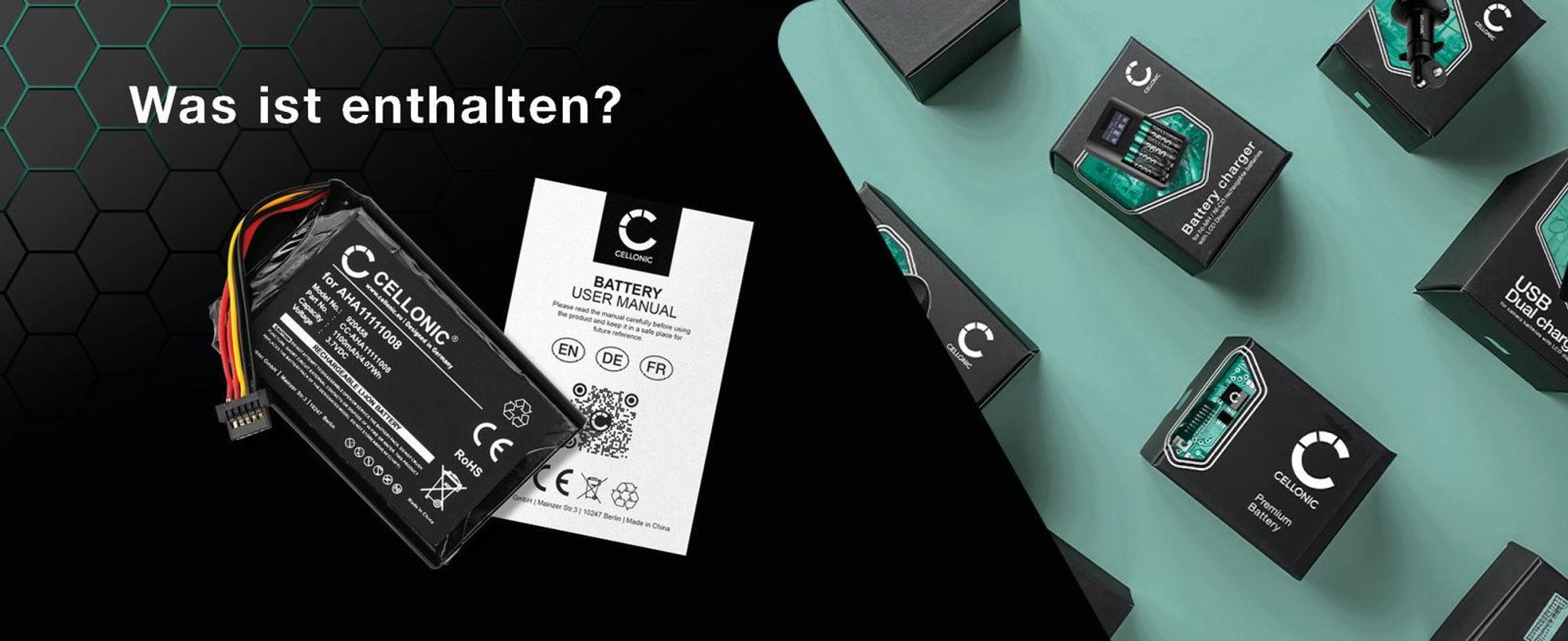 CELLONIC 1x Akku für Navigation Kompatibel mit TomTom Go 6000, Go 5100, Go 5000, VFAD - (1100mAh, 3.7V)