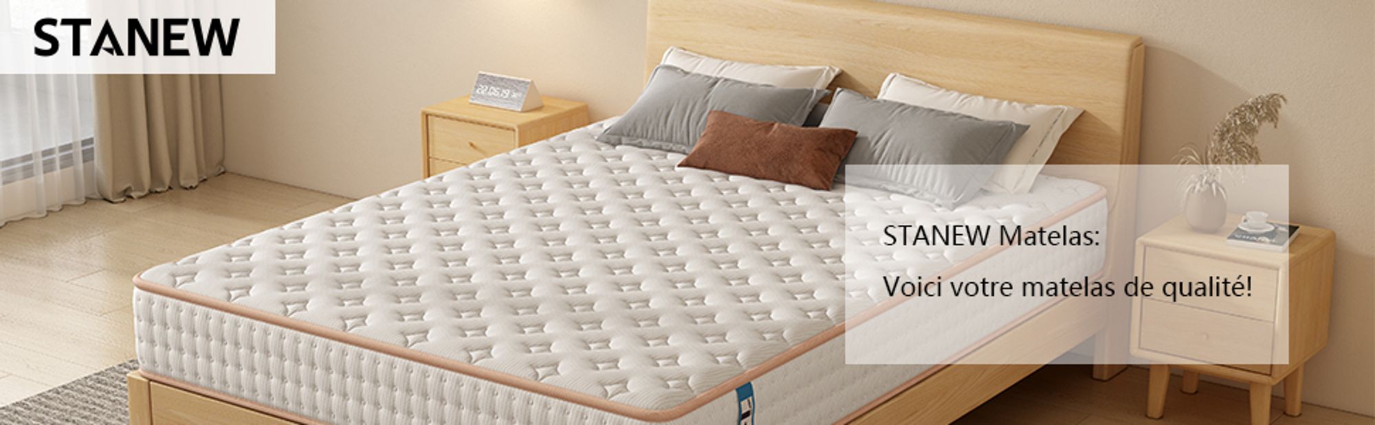 DEWINNER Matratze | Schaumstoff- und Memory-Foam-Matratze | Wendematratze, beidseitig voll nutzbar (90 x 200 cm, 22)