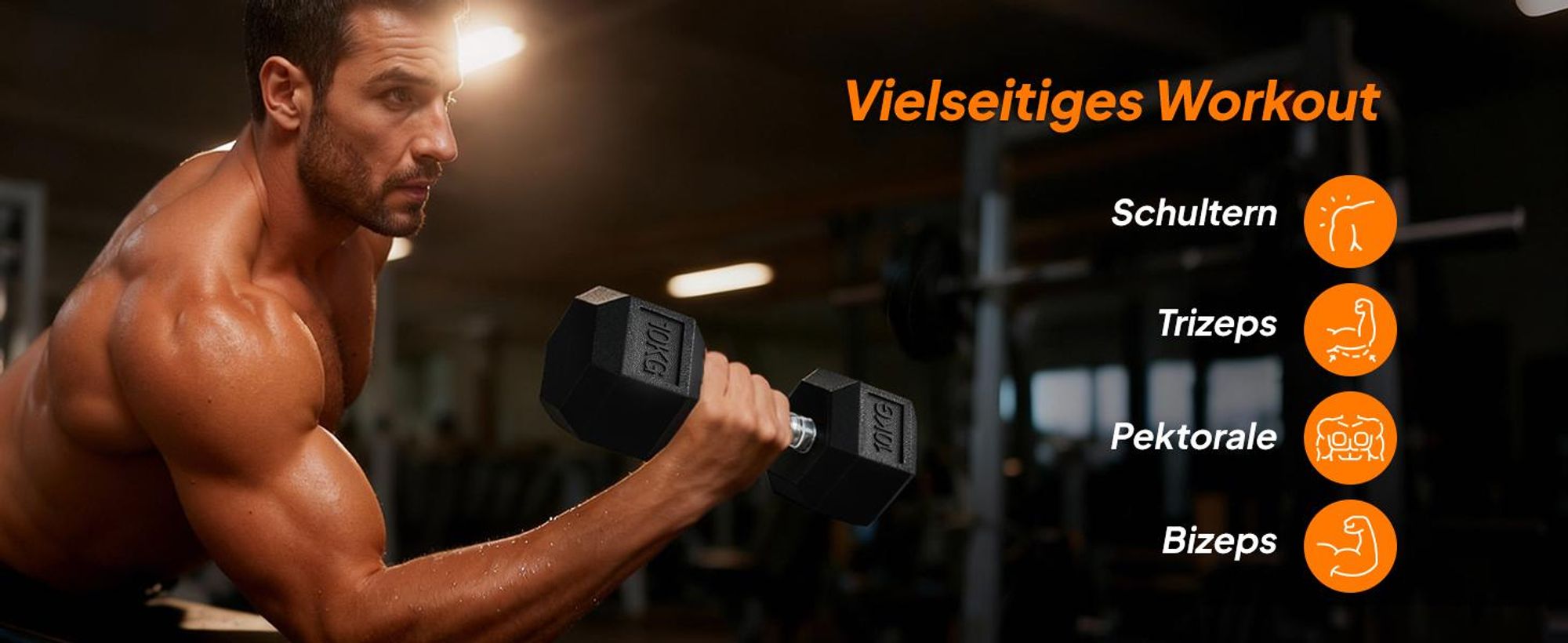 HOMCOM 2er-Set Gummi-Hantel Fitness Hantel Kurzhantel für Trainingsraum Büro sechseckige Form Metall Gummi schwarz 10 KG