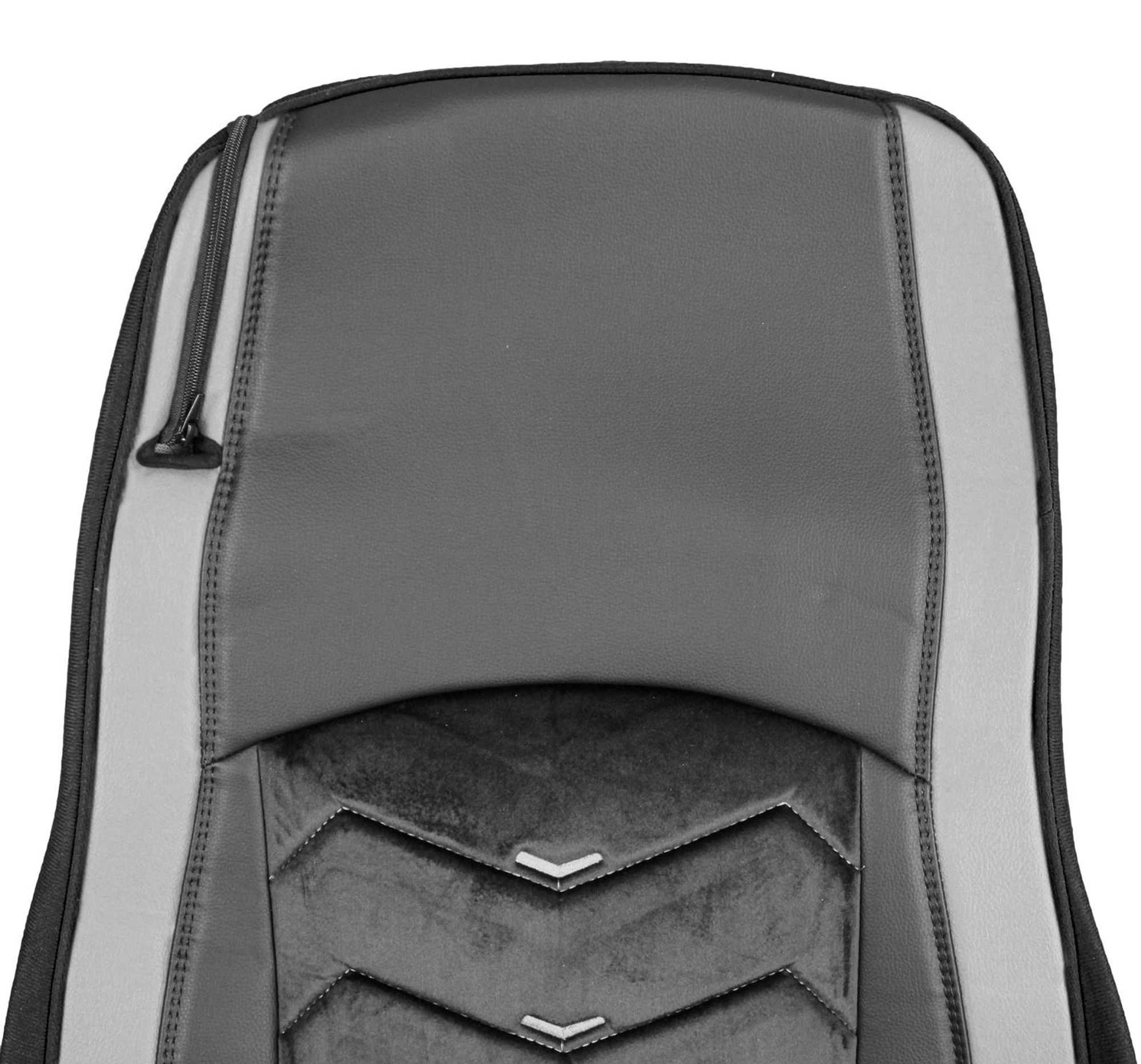 LKW SITZBEZUG SITZBEZÜGE SITZAUFLAGE LEDER + ALCANTARA DAF XG XG+ Grau