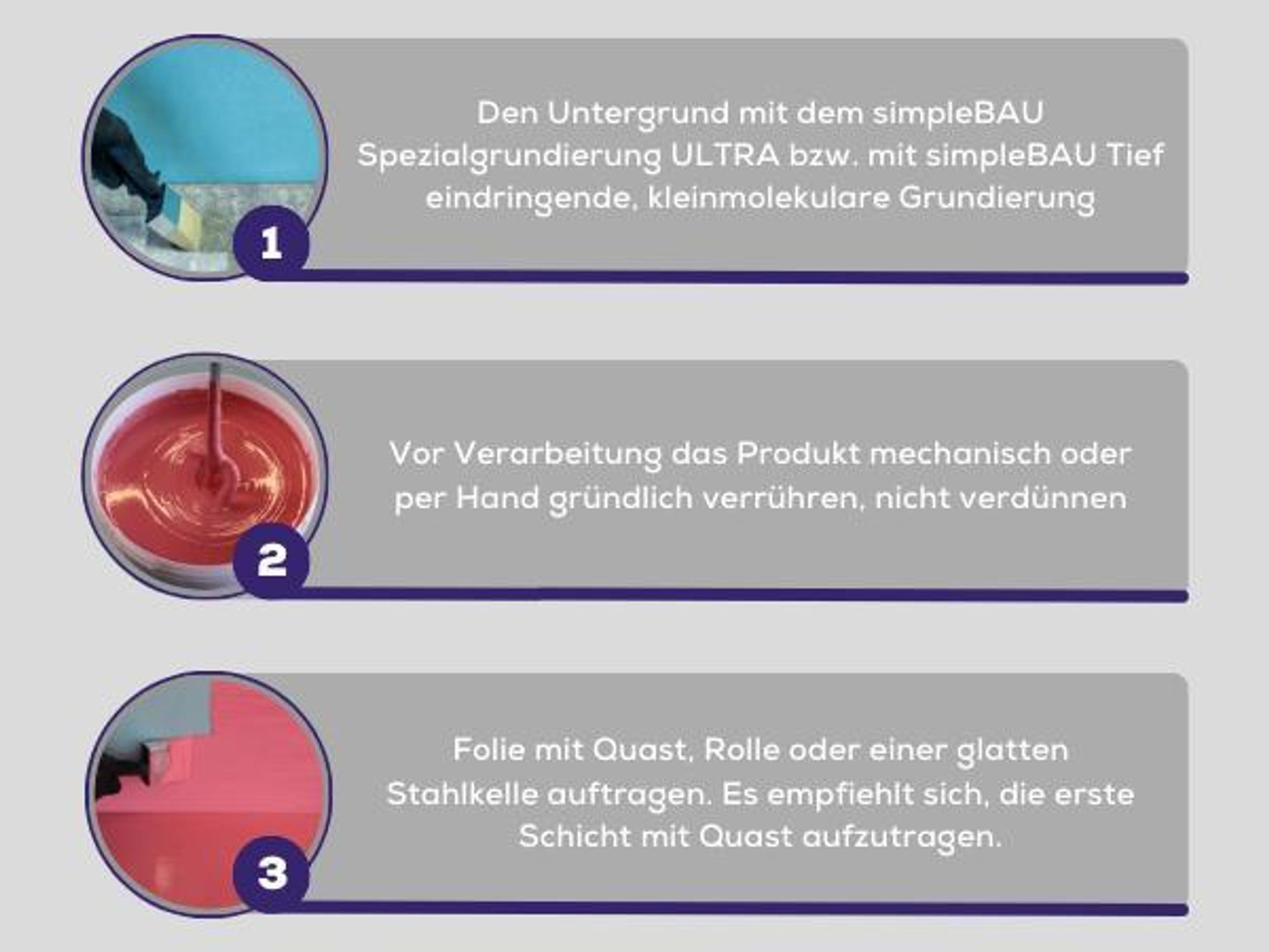 SimpleBau F1 Ultraflex flüssige Dichtfolie gebrauchsfertige Dichtungsmasse, 1.5kg