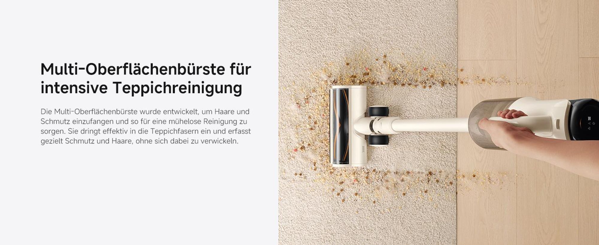 MOVA K30 Mix Nass- & Trockensauger, kabelloser All-in-One Bodenreiniger, 18.000 Pa, 180° Reichweite, flaches Design, Doppel-Kantenreinigung